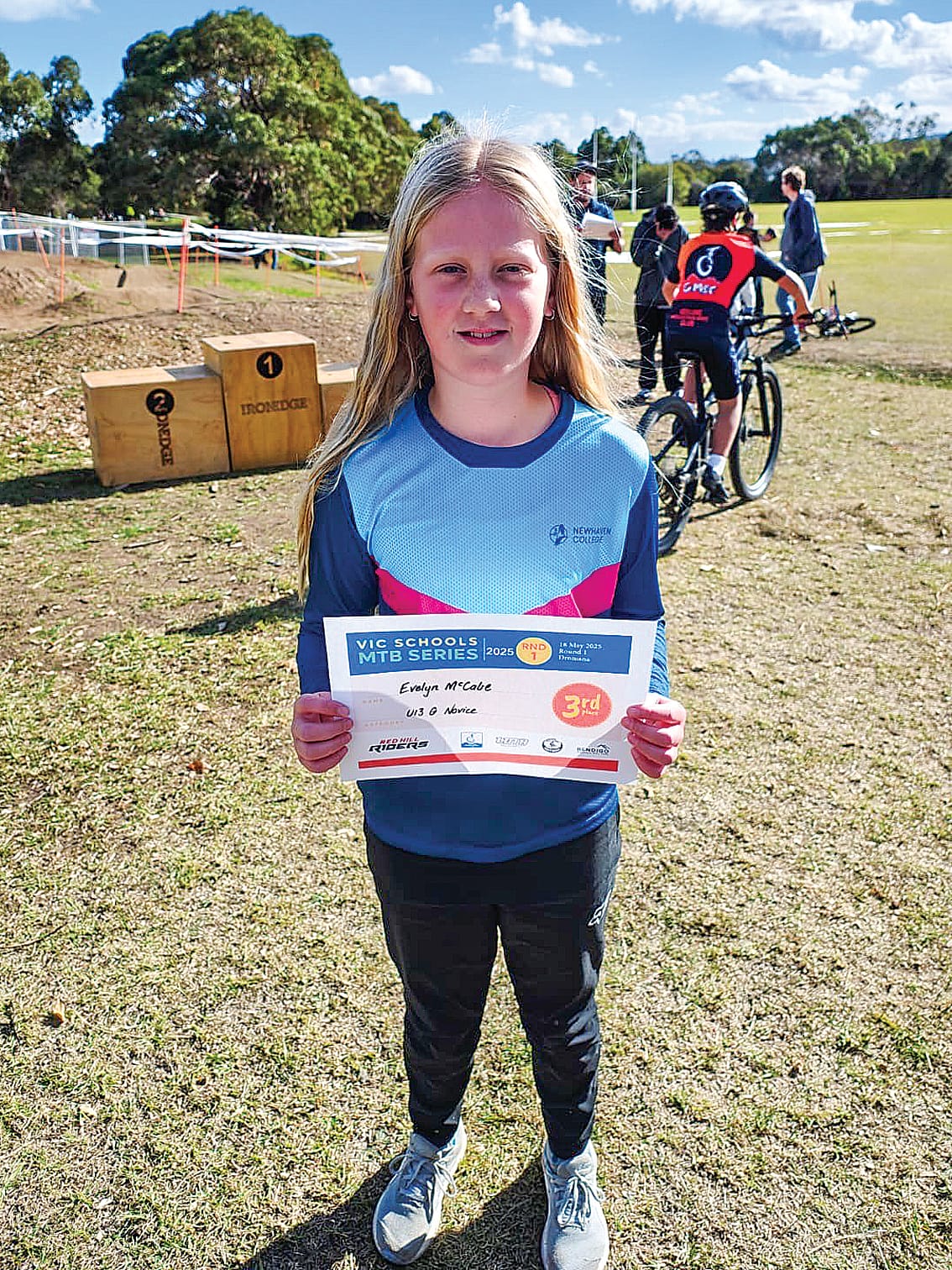 Evelyn McCabe earned third place in the Under 13 Girls Novice. 