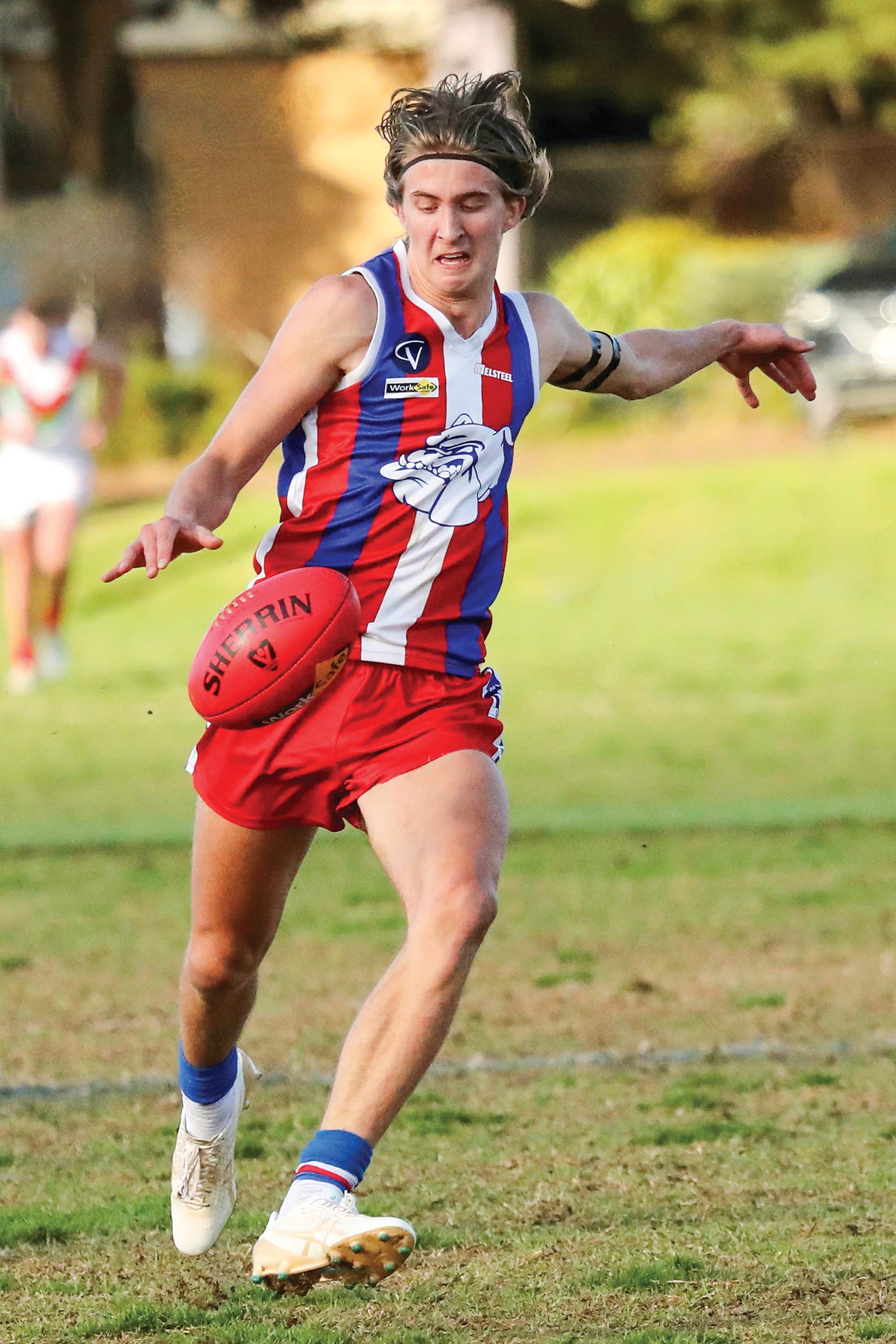 Zac Walker scored two goals in Saturday’s clash against Tooradin-Dalmore at Cowes Rec Reserve.
