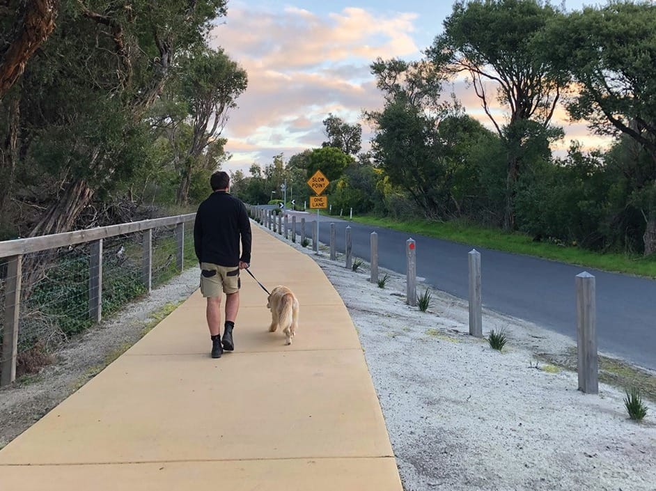 Surf Parade shared path to progress