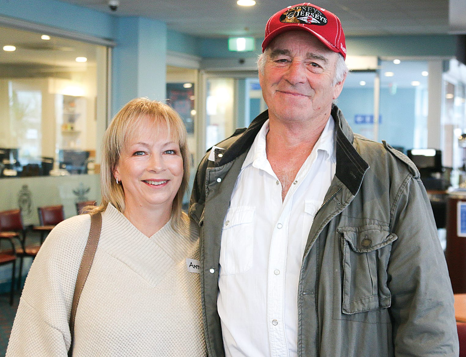 Anthea Day and Trevor Saunders came to learn more about arranging for overseas workers for their dairy farm properties. A02_3122