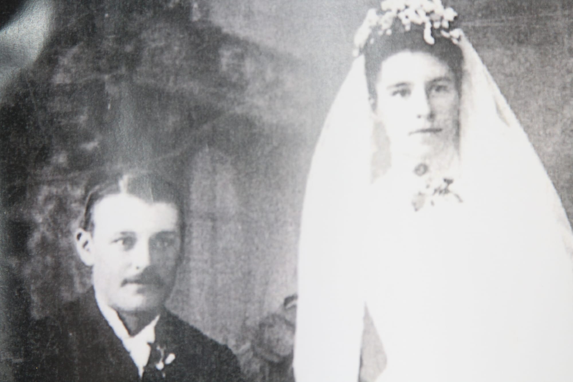 Part of the collection of vintage bridal wear, wedding memorabilia and wedding photos on display from this weekend Saturday and Sunday at the State Coal Mine in Wonthaggi between 11am and 2pm. 