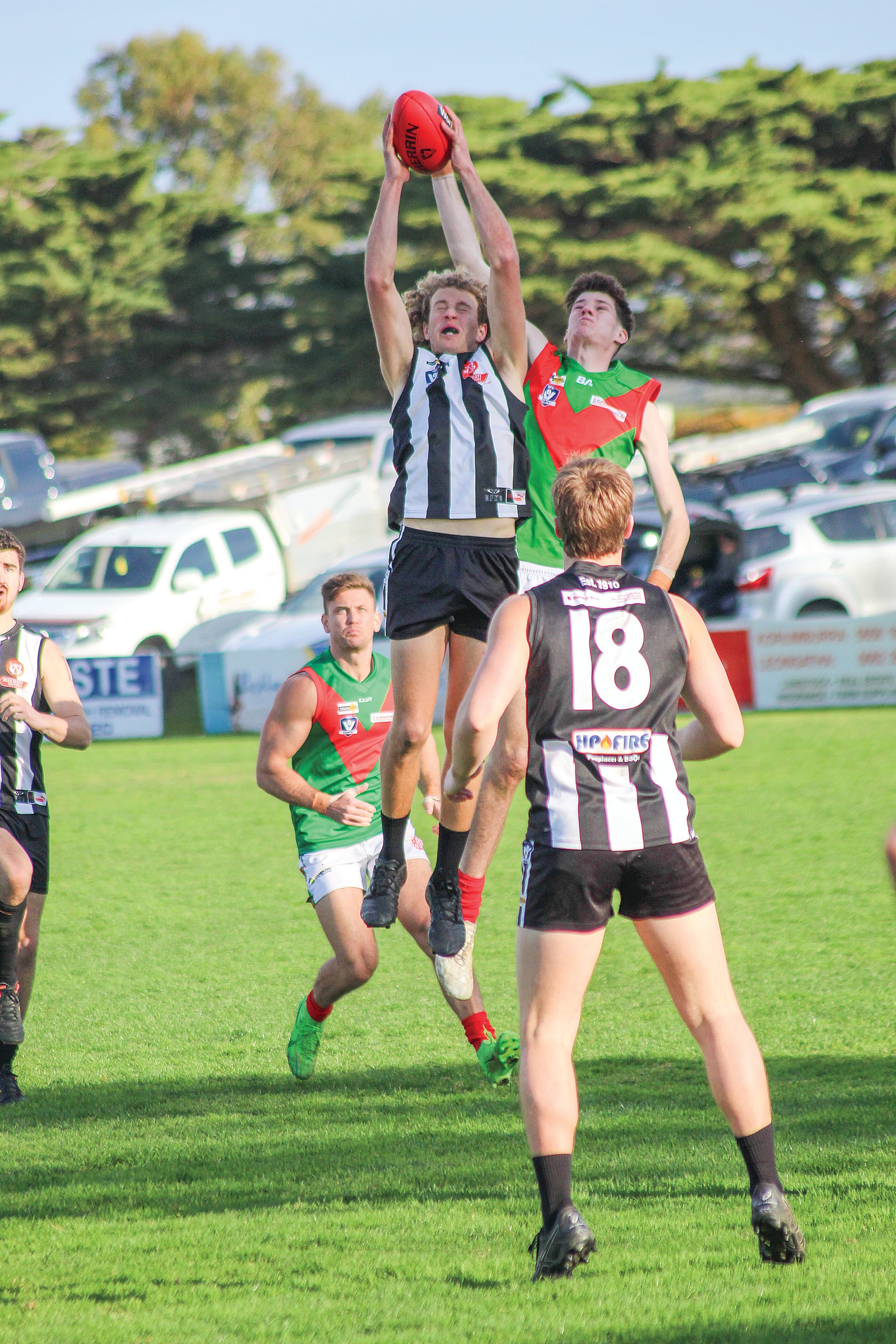 Eyes on the prize, Brad Monson leads the mark.