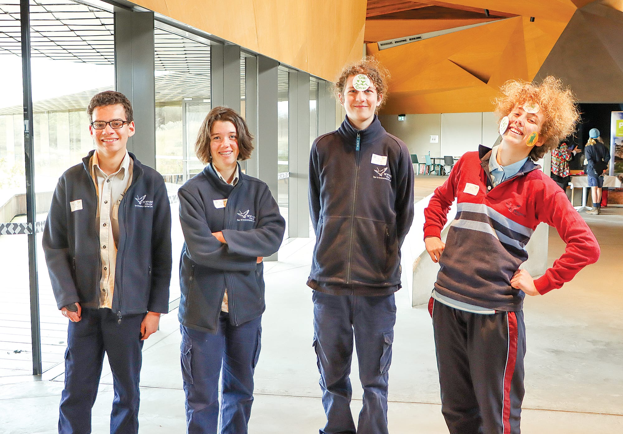Newhaven College students complete the Sea Savers workshop by Phillip Island Village School. 