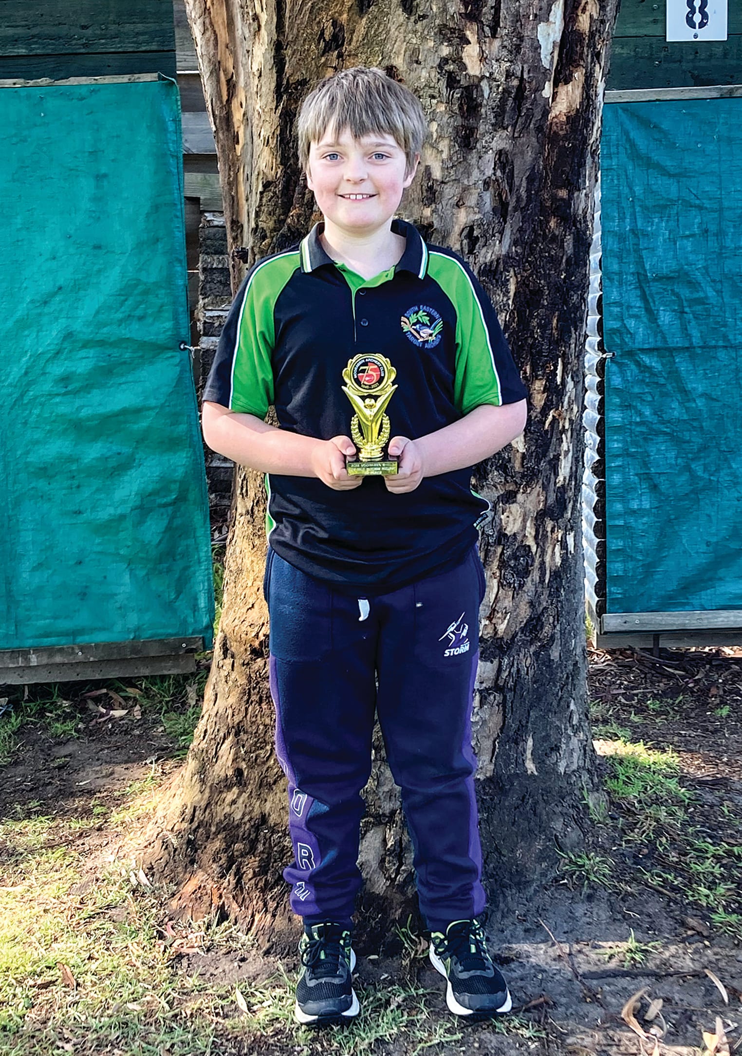 Tim with his award from Sunday’s Moorabbin Grand Prix shoot.