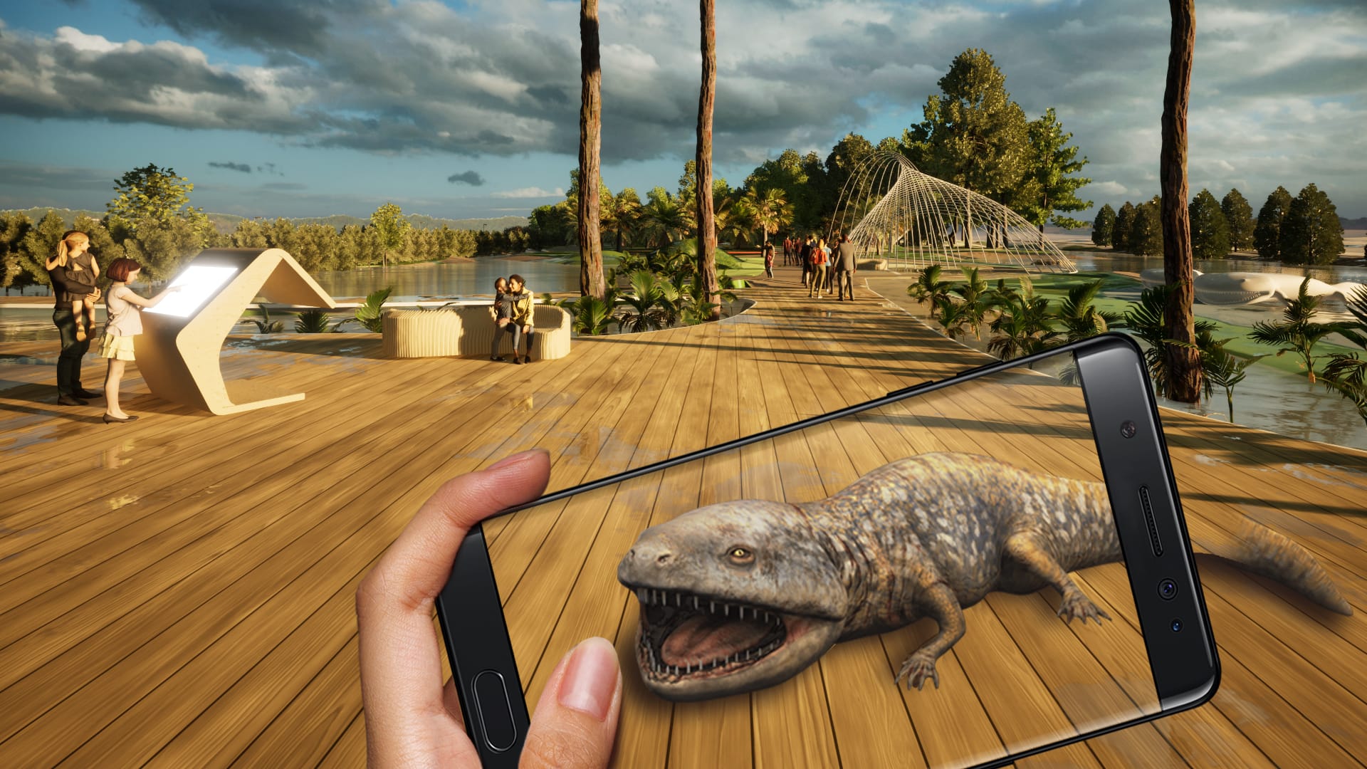 Entry zone of Gondwana Garden in Graham Street, Wonthaggi. 