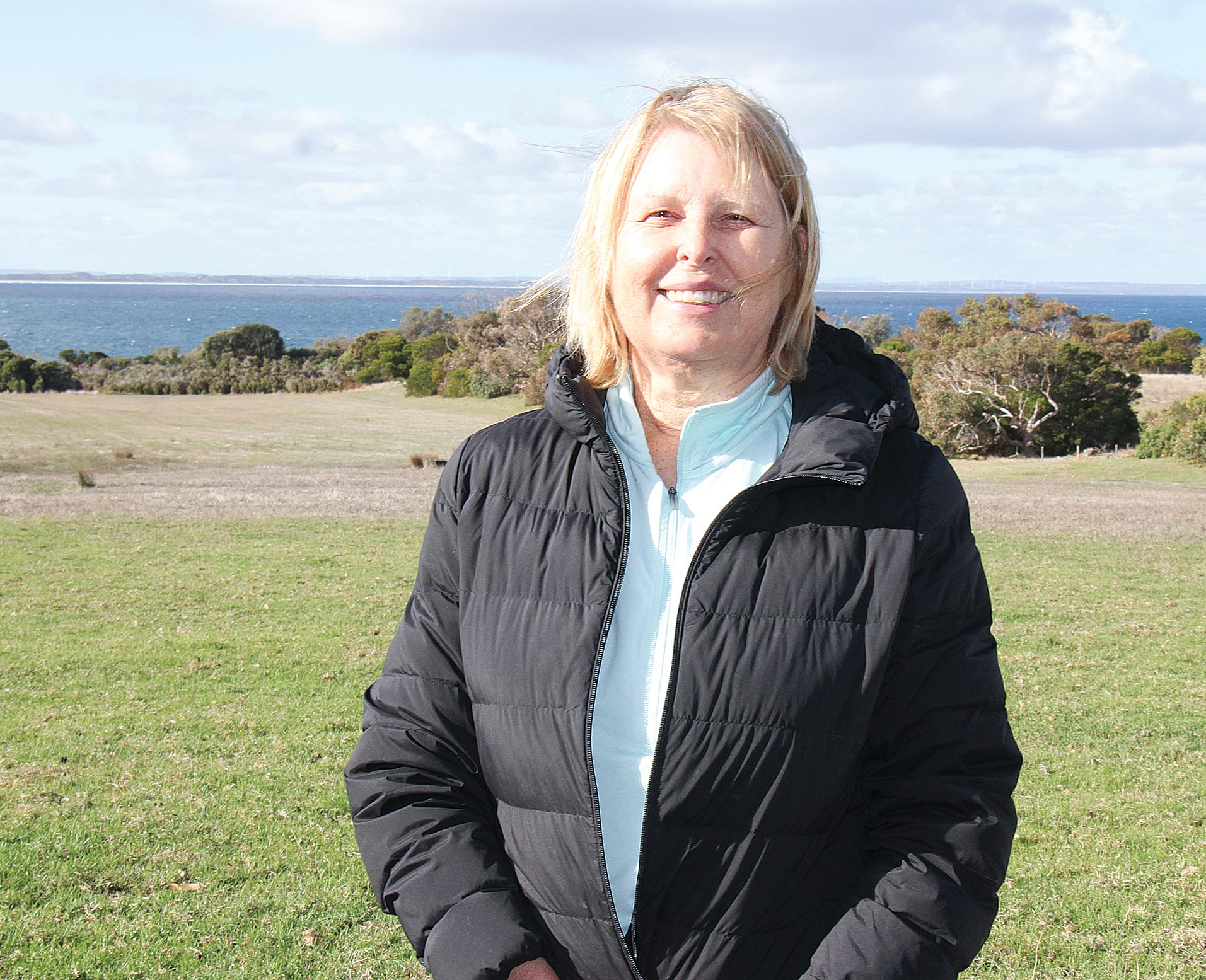 Neighbour Kate McDonald is amazed by the amount of rubbish left behind by squatters camping opposite The Caves at Inverloch. B10_2325
