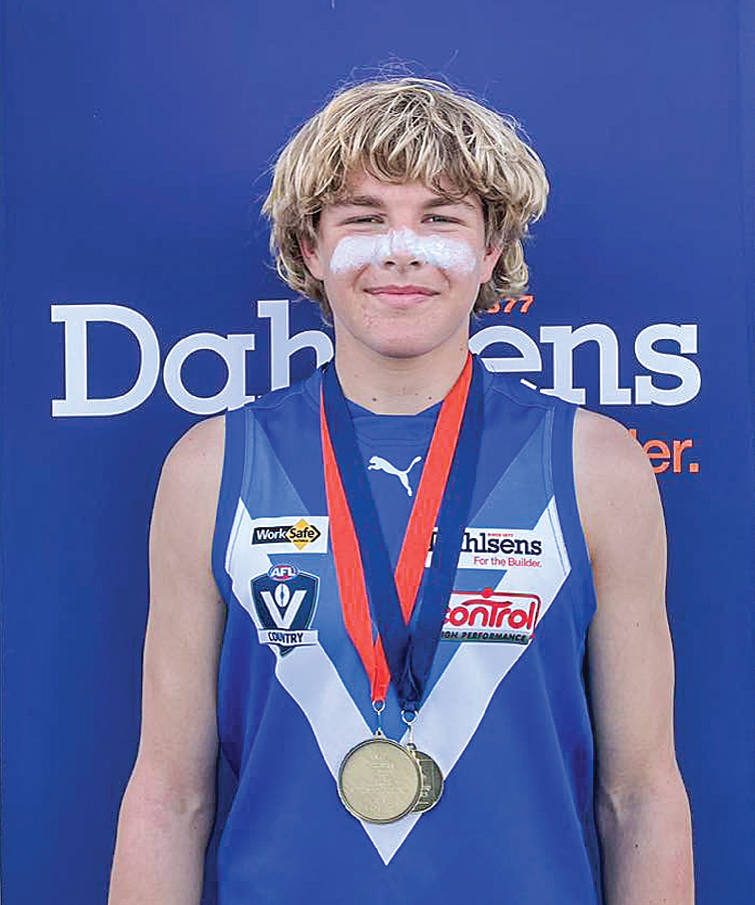 Best player for Southern Gippsland in the Under 15s carnival was awarded to Southern’s Jeremy Kelly from Phillip Island.