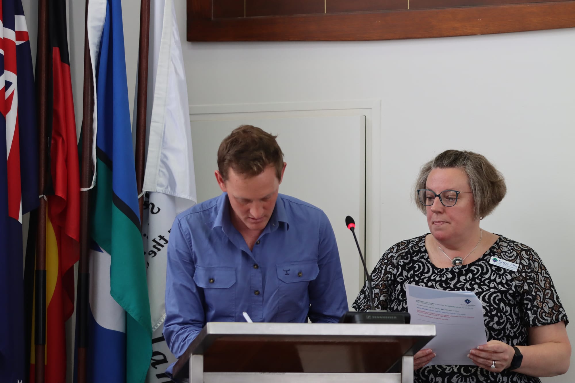 Cr Brad Snell starts his first term as a councillor.