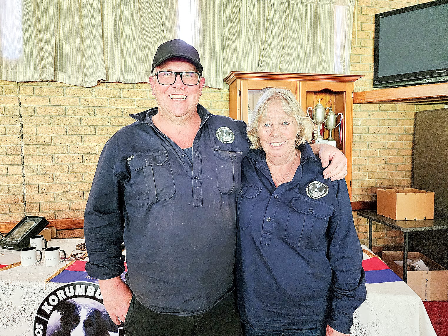 Coordinator Louise Rielly and Ricky McNaughton are all smiles after a successful three-day trial event. C108_4522