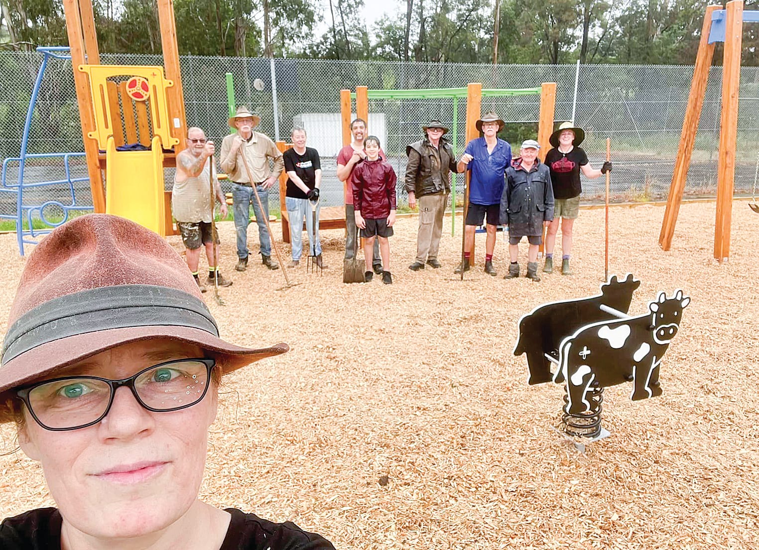 Mulch goes down at new Loch playground
