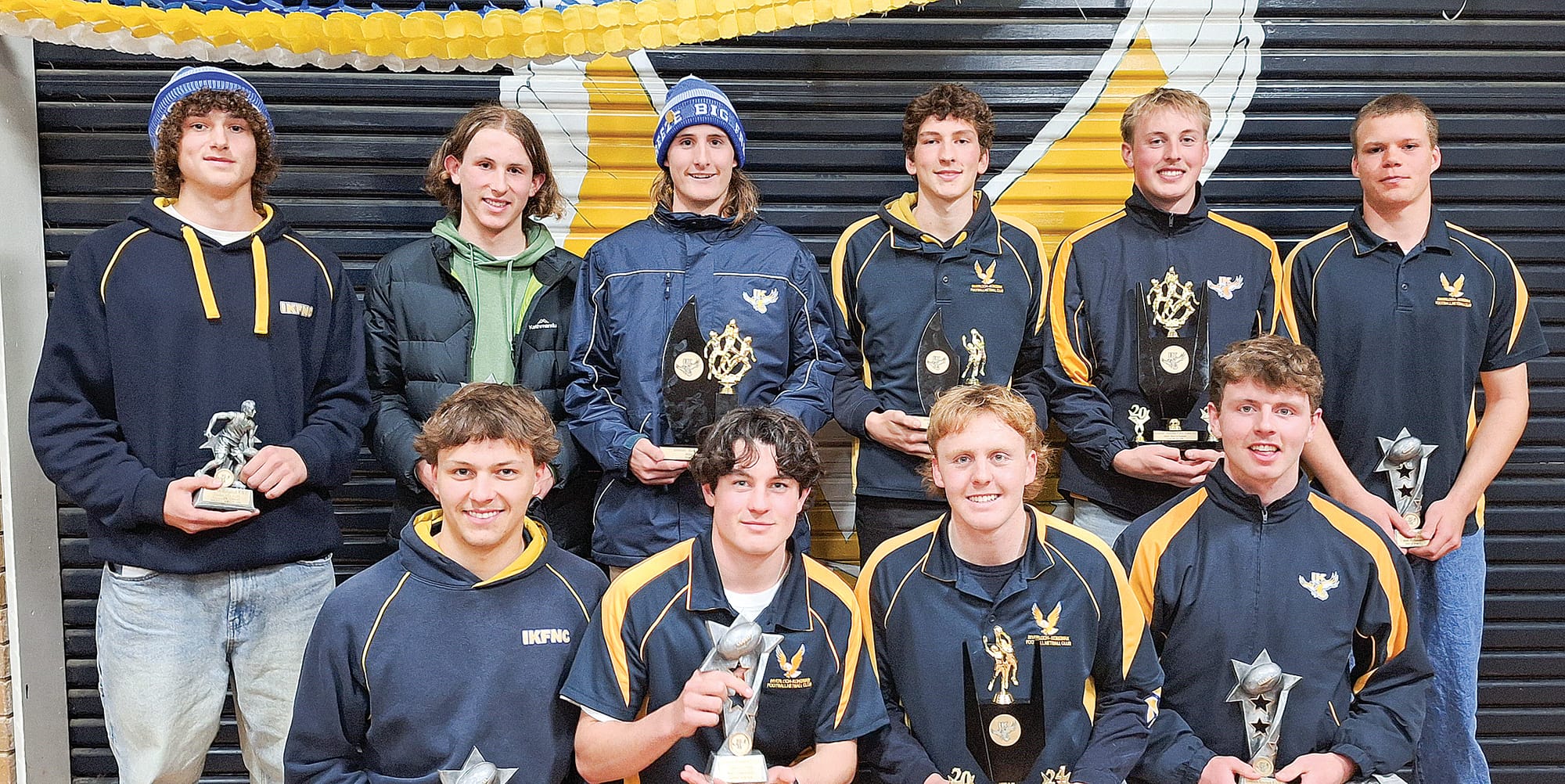 Inverloch-Kongwak Football Netball Club’s footy award winners.