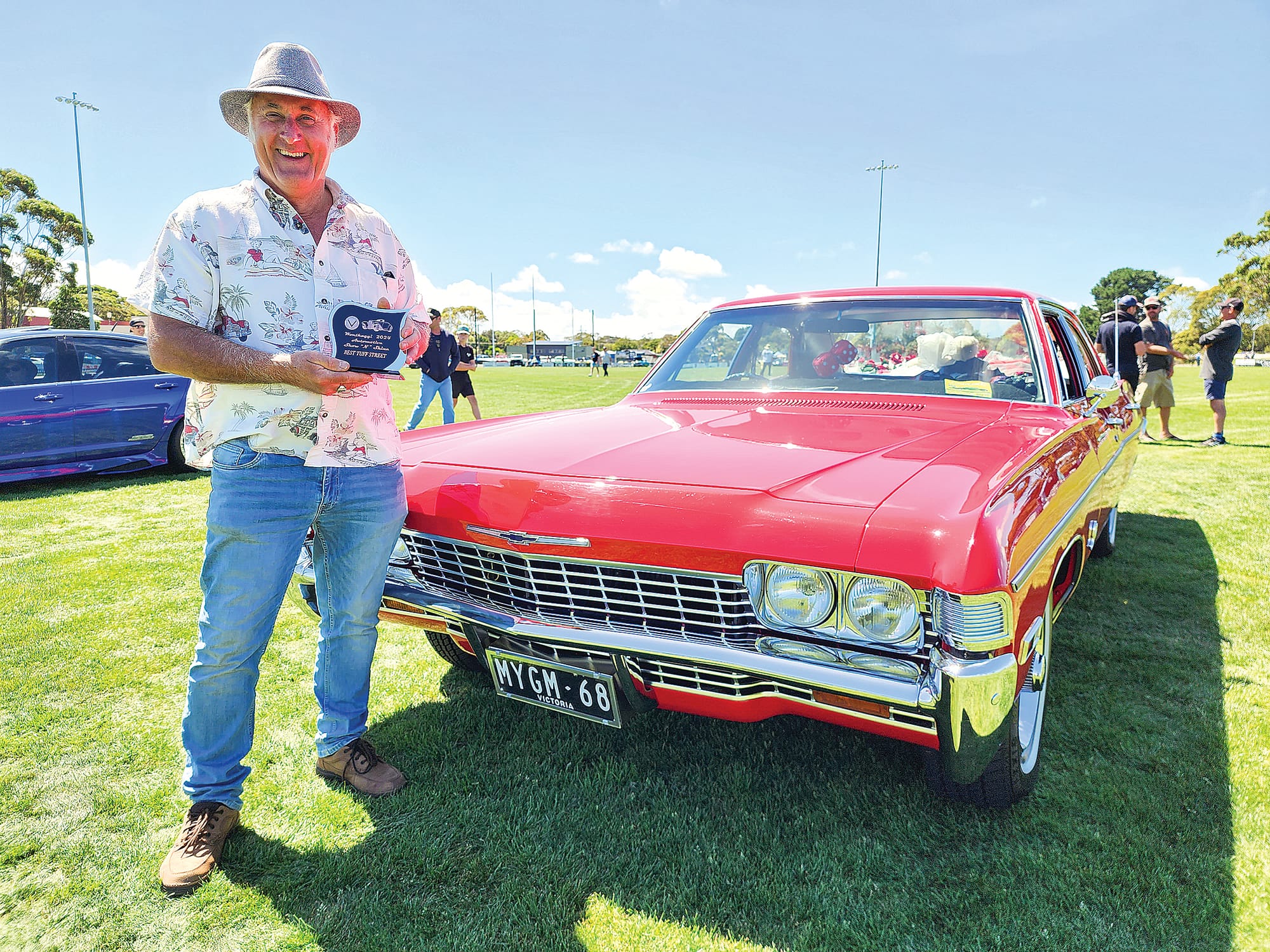Marilyn, a 1968 Aussie built Chev Impala, won Best Tuff Street on Sunday for Leigh Smith of Drouin.