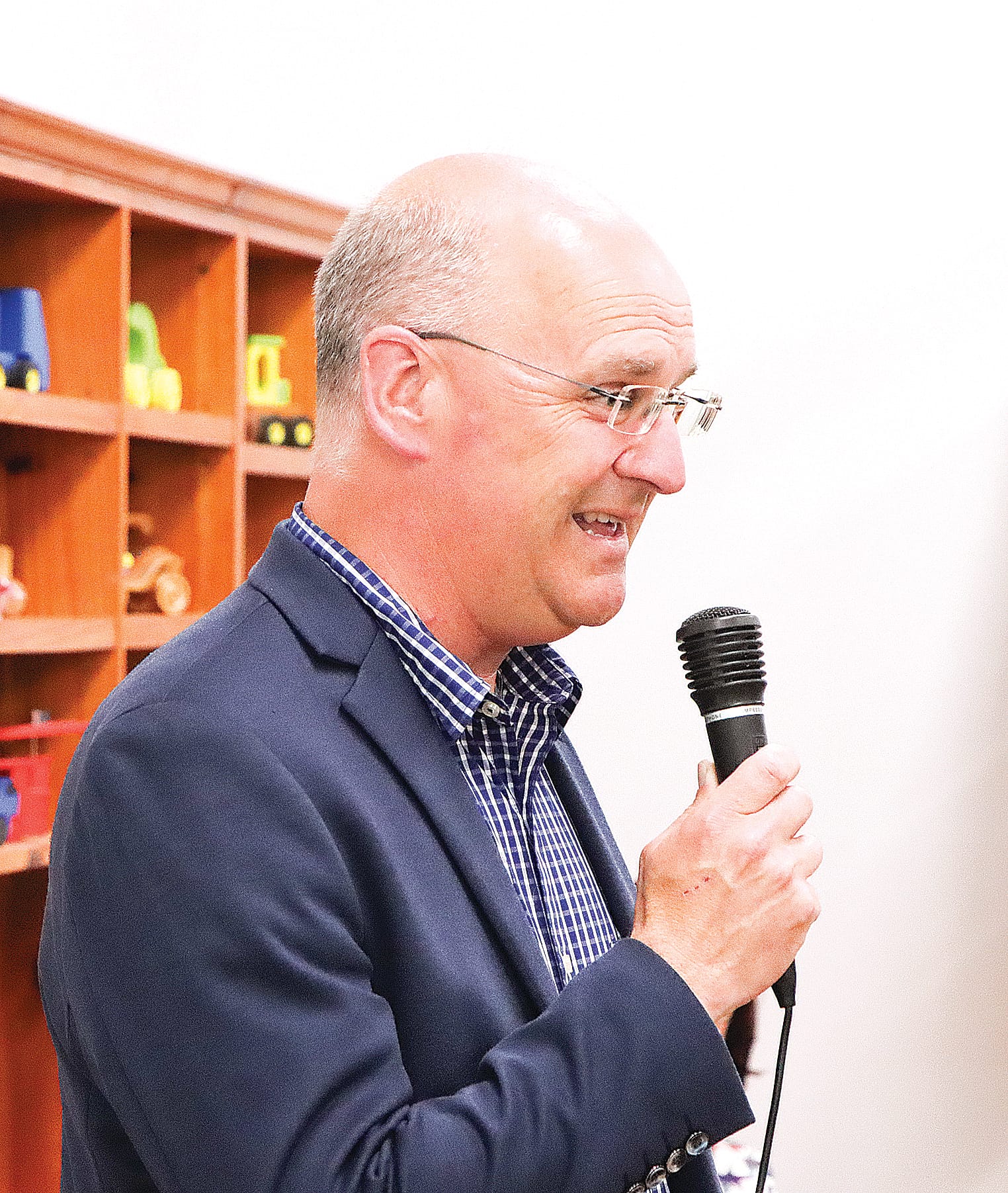 Member for Gippsland South Danny O’Brien blended humour with a message about the important social role Men’s Sheds play and their mental health benefits.
