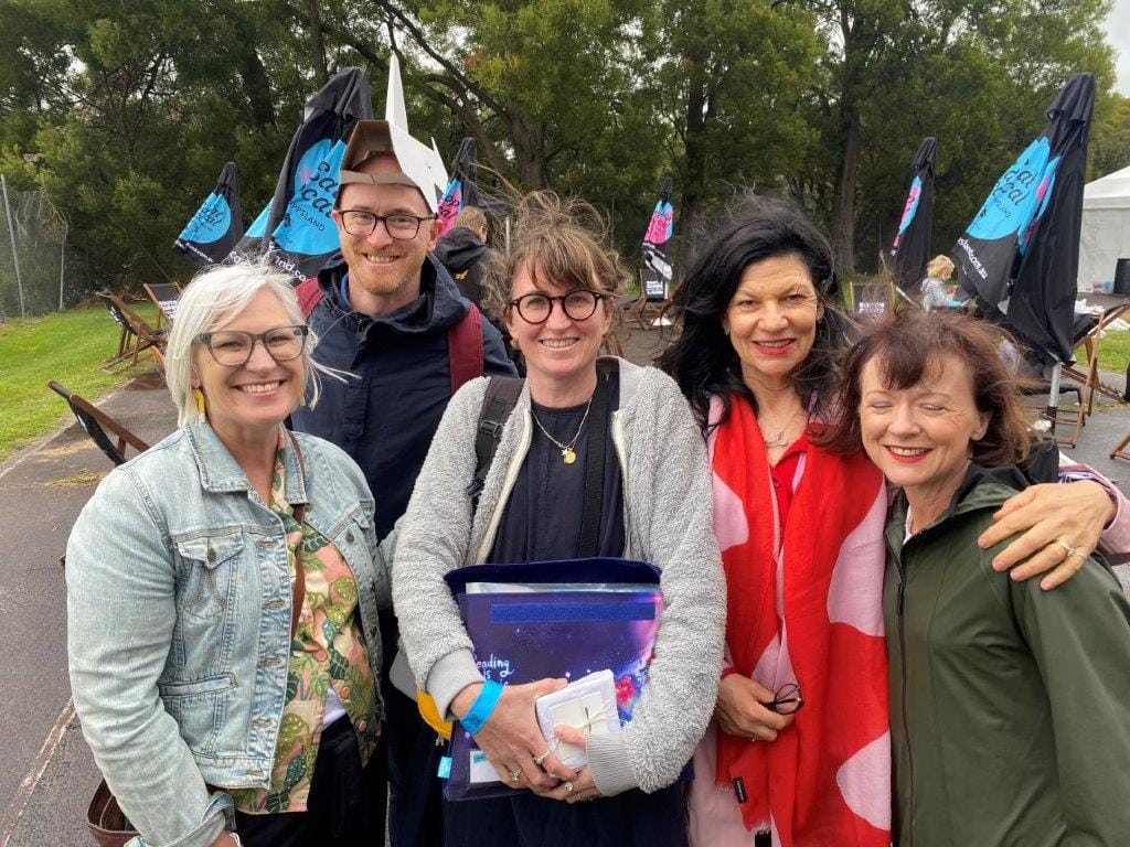 Among the authors and illustrators who presented at the Fishy Stories Festival were Andrea Rowe, Ben Woods, Jess Racklyeft, Jane Goodwin and Anna Walker.