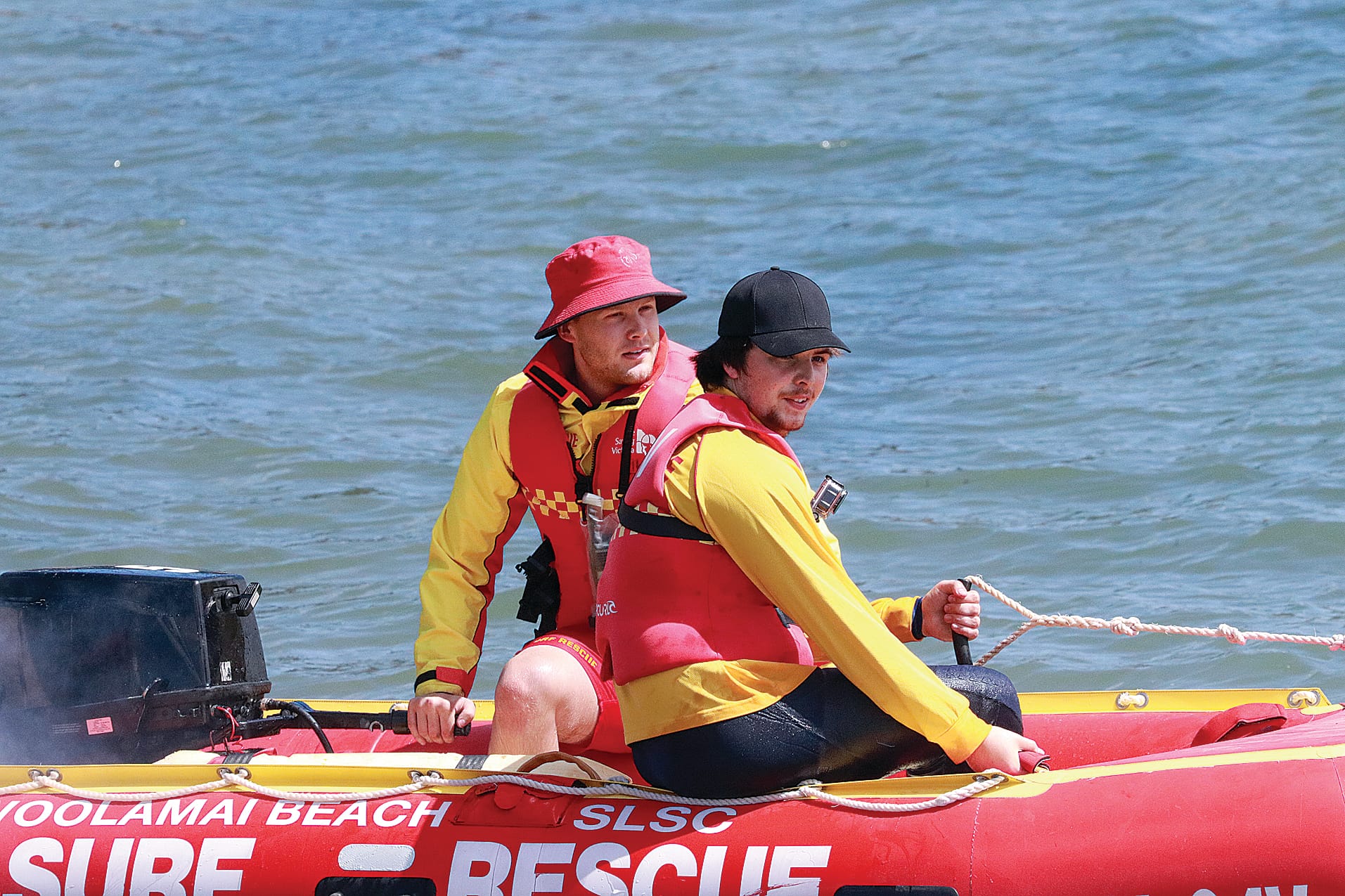 Woolamai Beach Surf Life Saving Club (WBSLSC) volunteered their time as surf rescue at the 2024 Cowes Classic. Z38_1024 