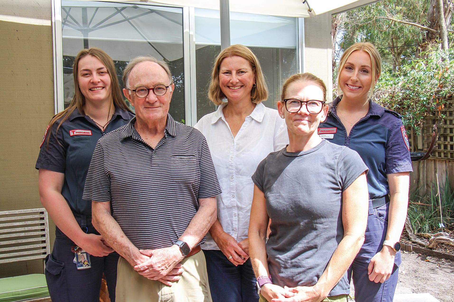 Heart attack survivor reunited with first responders and paramedics