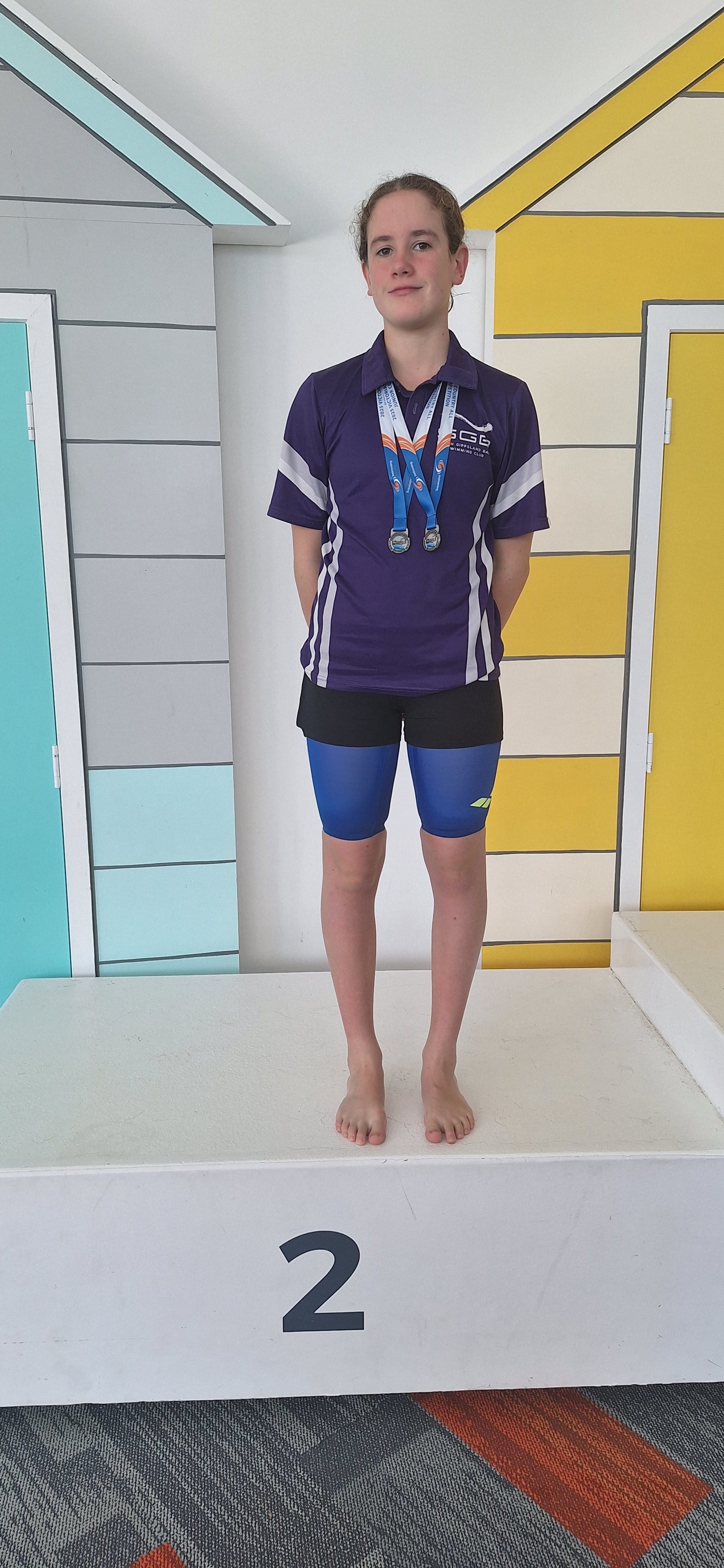 Emily Croatto: 2nd Butterfly, and 2nd Backstroke. 