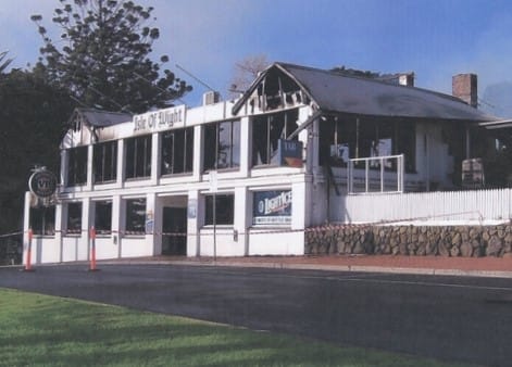 The old Isle of Wight as it used to be, after suffering a catastrophic fire in May 2010.