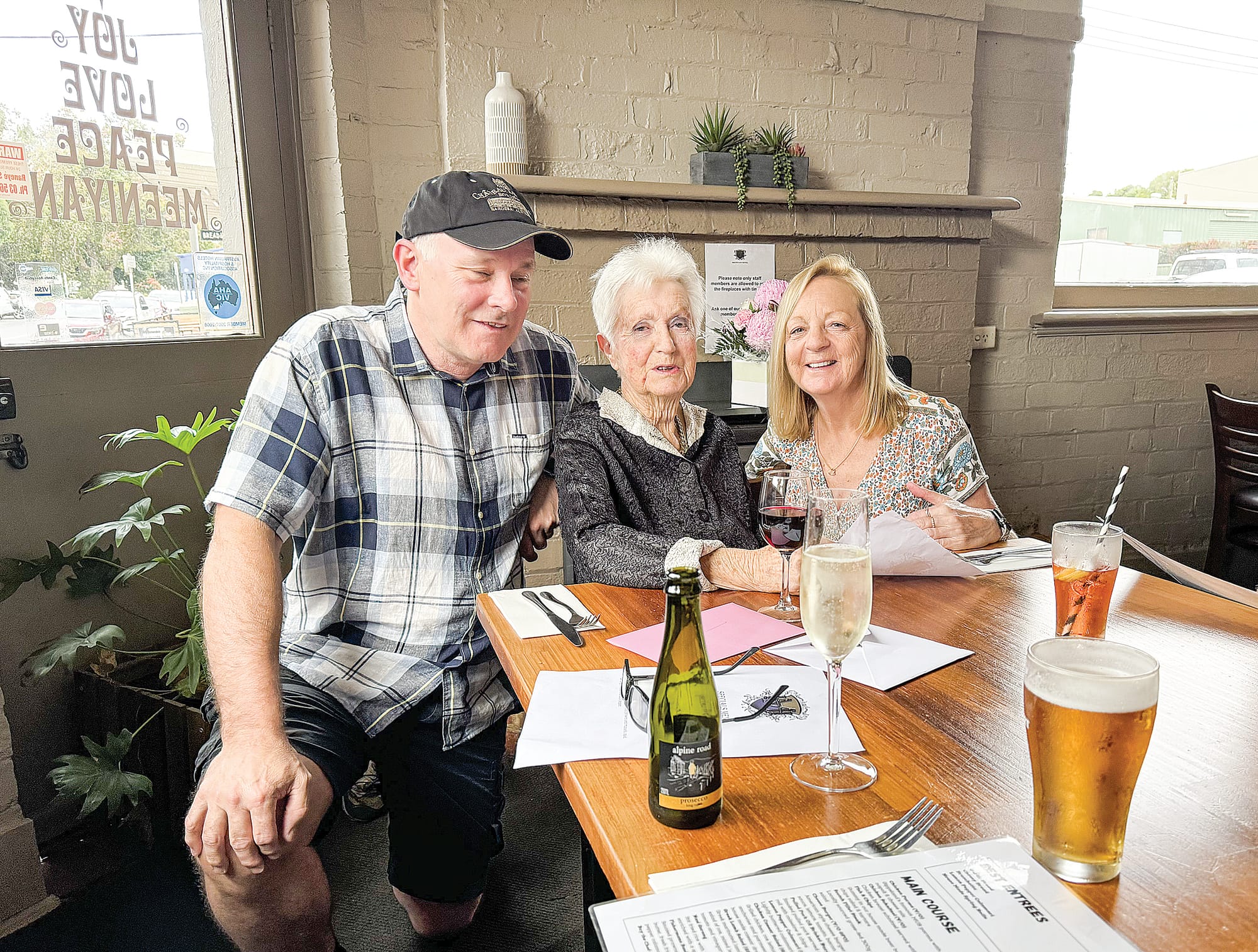 Earthquake alley’s birthday bang for nonagenarian Glenys