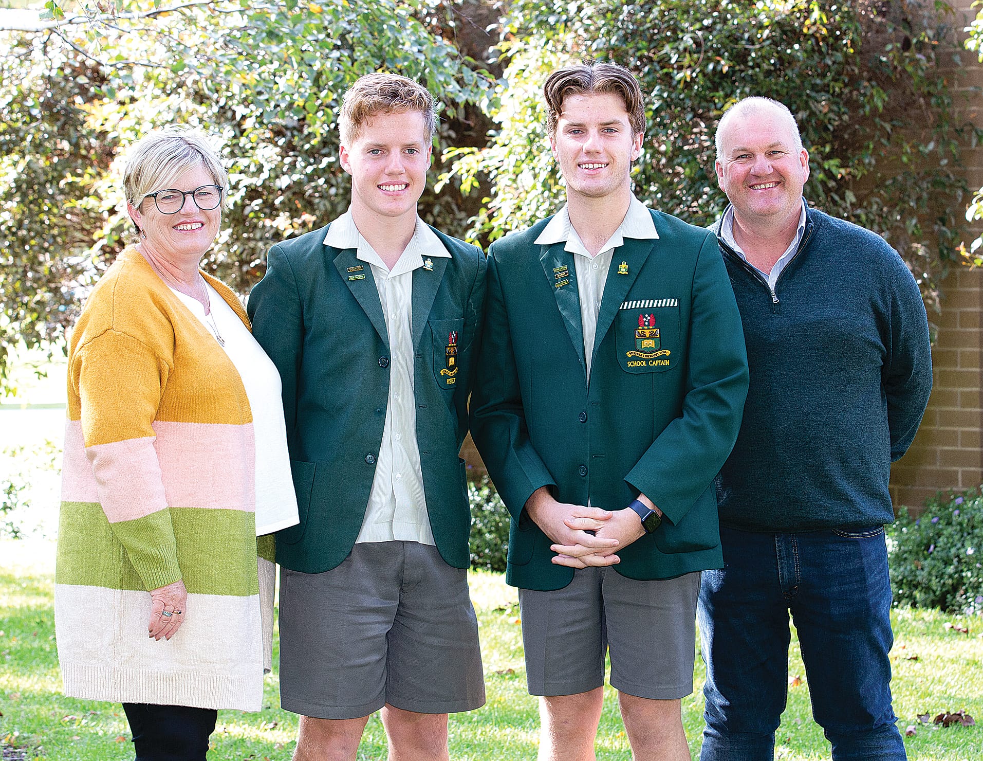 Calrossie parents Vicki and Lachlan McLeod helping their children, Hamish and Rory who are both parttime boarders at Gippsland Grammar, become the best versions of themselves.  