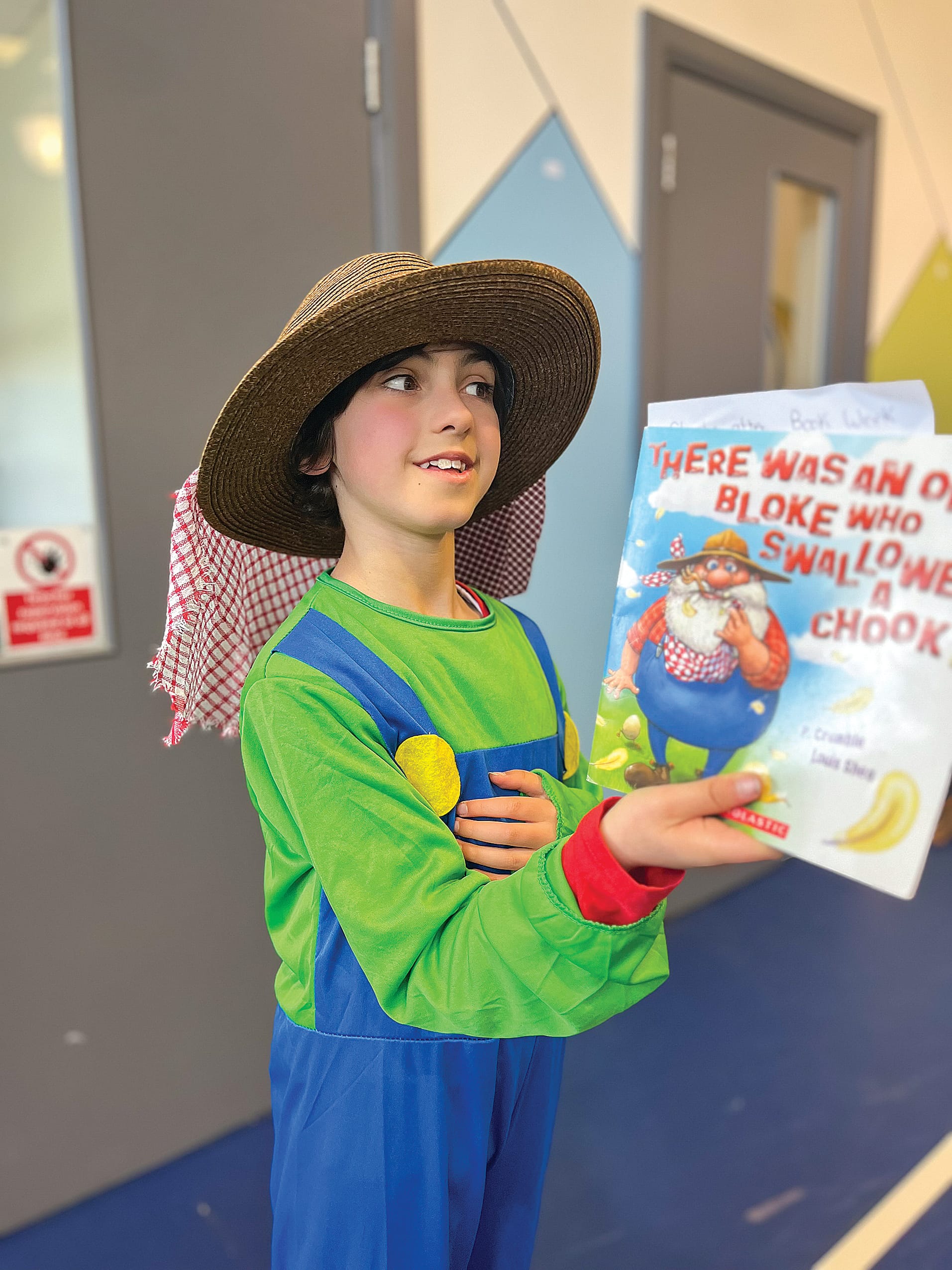 ‘There Was an Old Bloke Who Swallowed a Chook’ was the book of choice for Charlie.