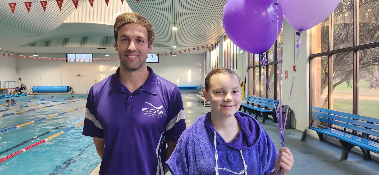 Dylan Muir, head coach at South Gippsland Bass Swimming Club (SGB) praised Amy Hodson for her unwavering dedication to helping others. 