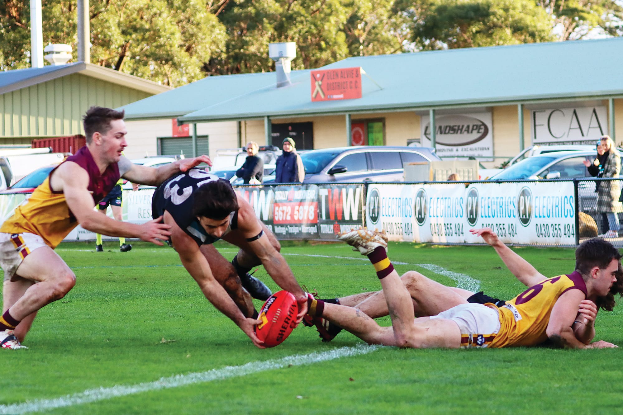 Wonthaggi’s Jack Blair strung some excellent efforts together in this passage of play during his terrific last quarter.