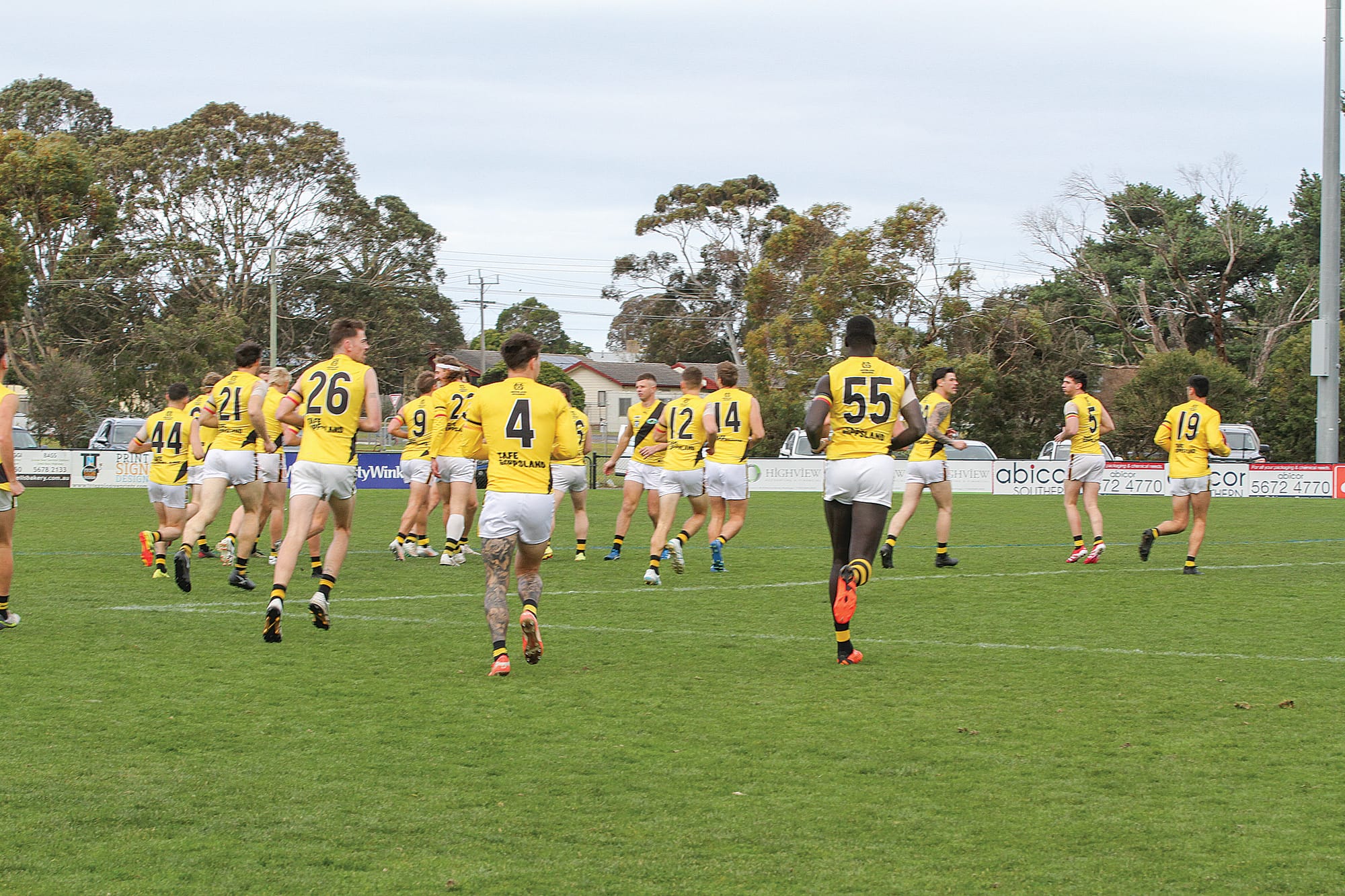 Morwell Tigers were ready to take on Wonthaggi Power at home. B68_2925
