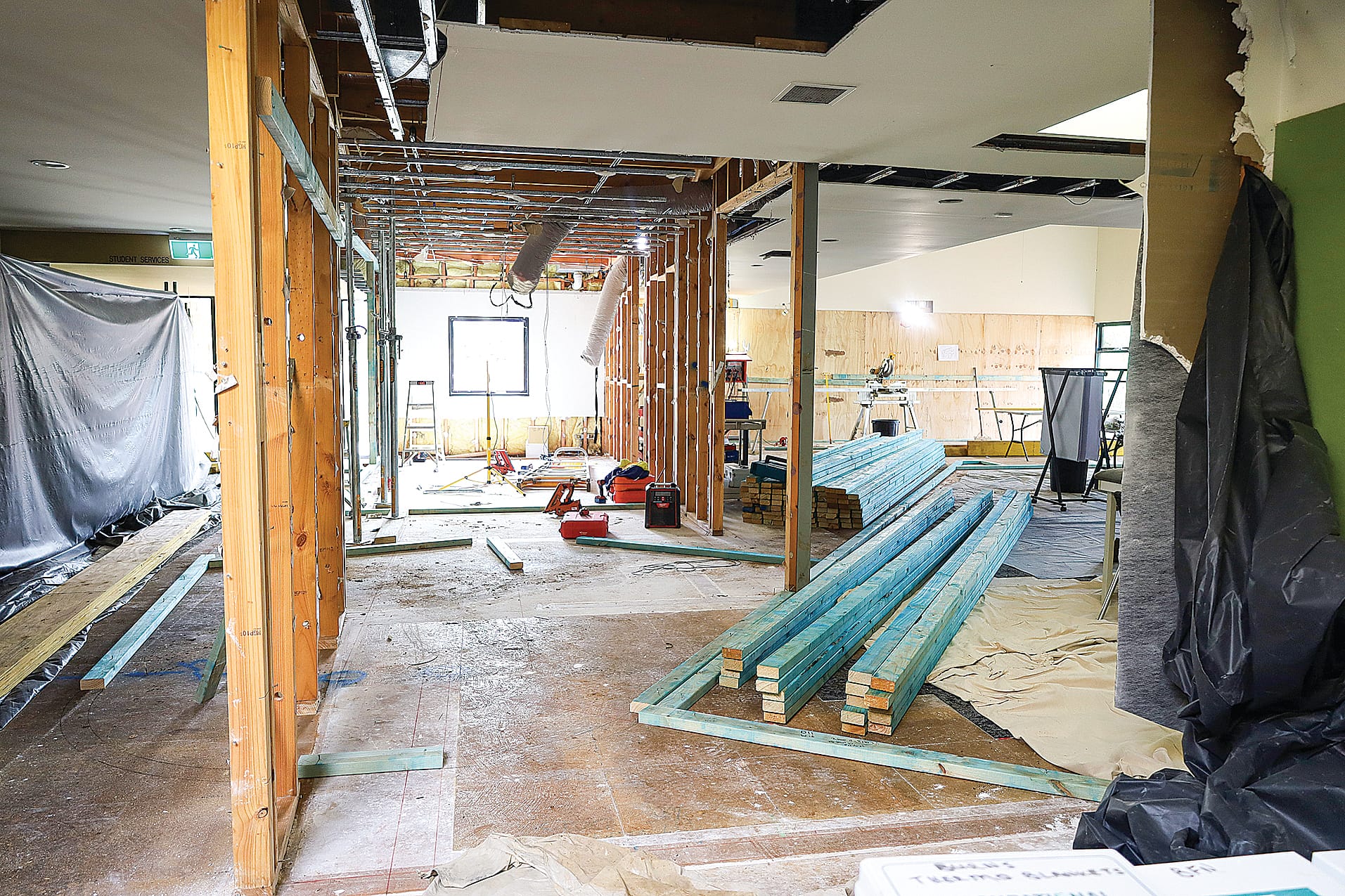 The St Paul’s Warragul Secondary School’s Wellbeing Centre in progress.  