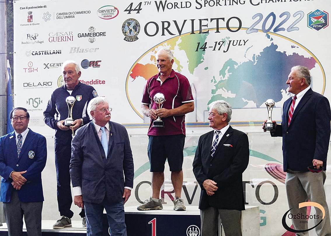 Robert was awarded the Beretta World Cup in Italy having accumulated sufficient points over events throughout the year.