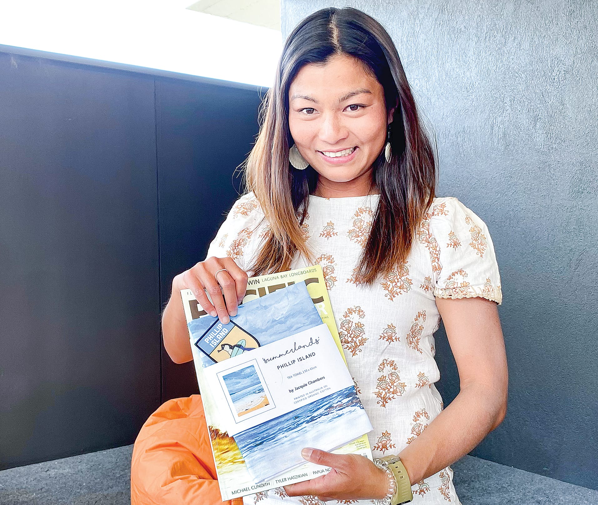 Nala Taylor, PIBC Longboard Coordinator (Winner Open Women). Photo: PIBC Treasurer Joanna O’Reilly Stubbs. 