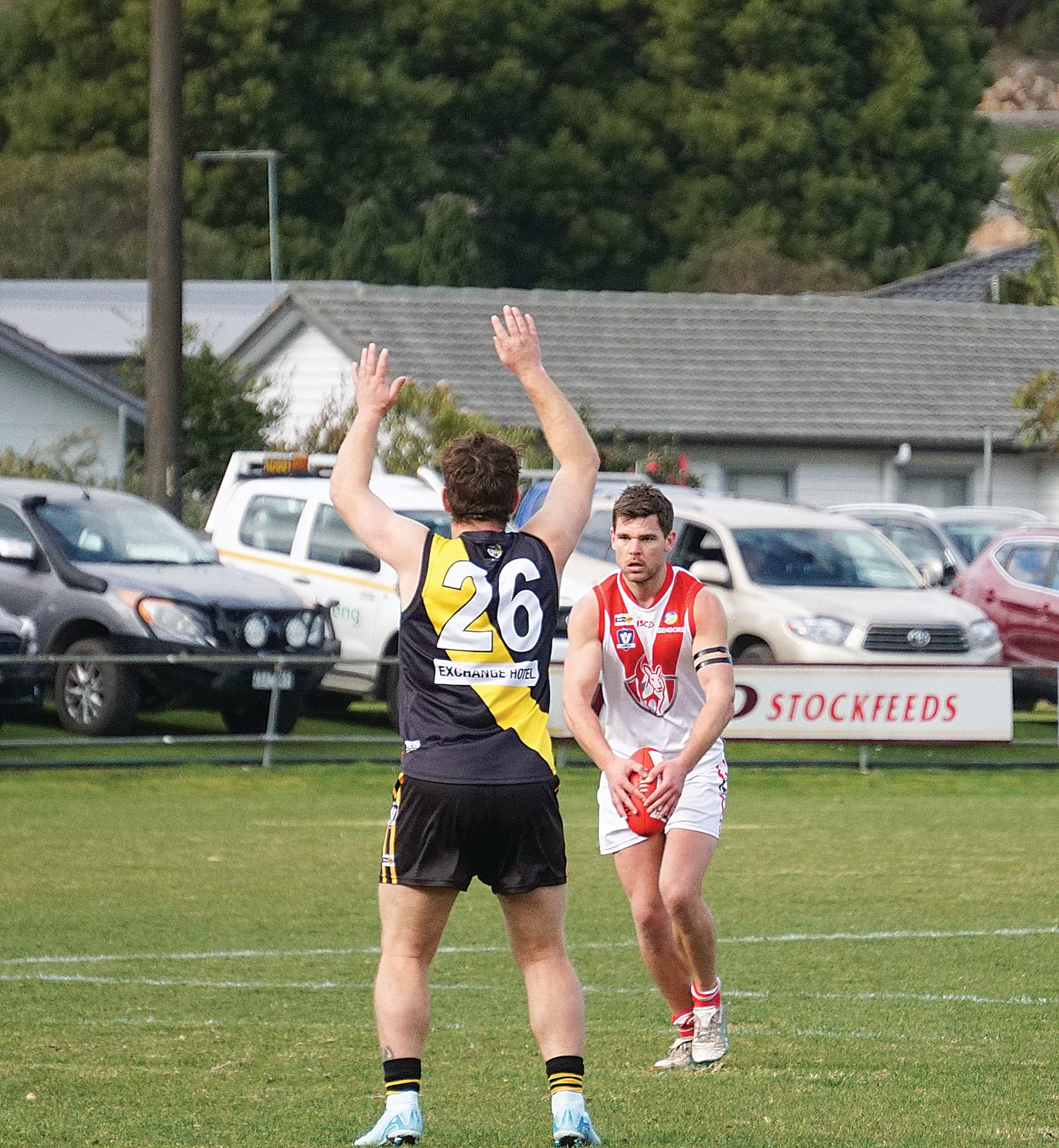 Tom Buckley before he sinks a goal for his side. ns18_3324