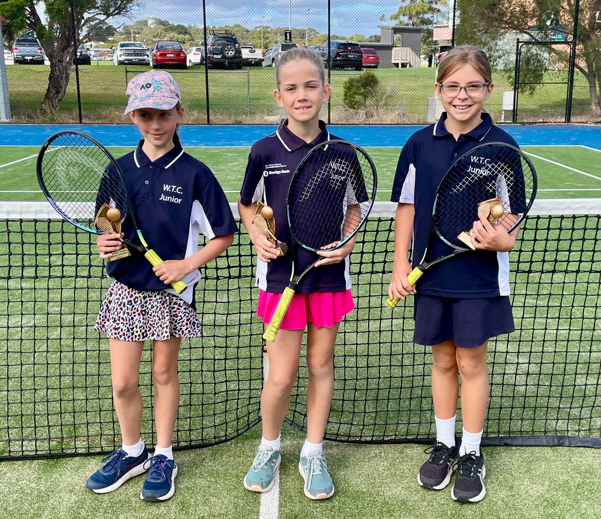 Section 5: Winners Evie Halstead, Eden Hallas and Olivia Clark (Lucy Piroiet absent) (Westernport). 