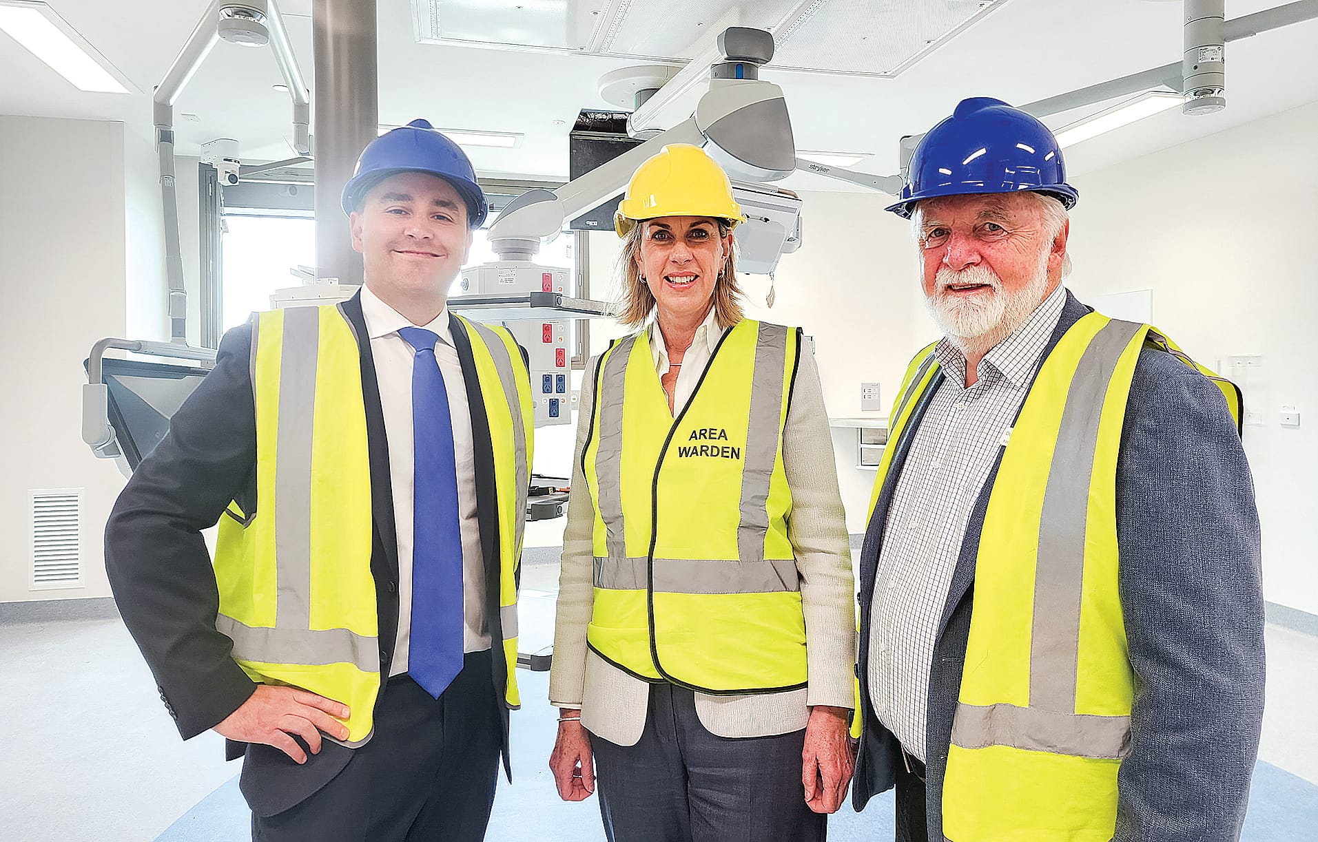 Bass Coast Health Board Chair Don Paproth proudly showed off the new state-of-the-art radiology division of Wonthaggi Hospital to Aaron Brown and Georgie Crozier.
