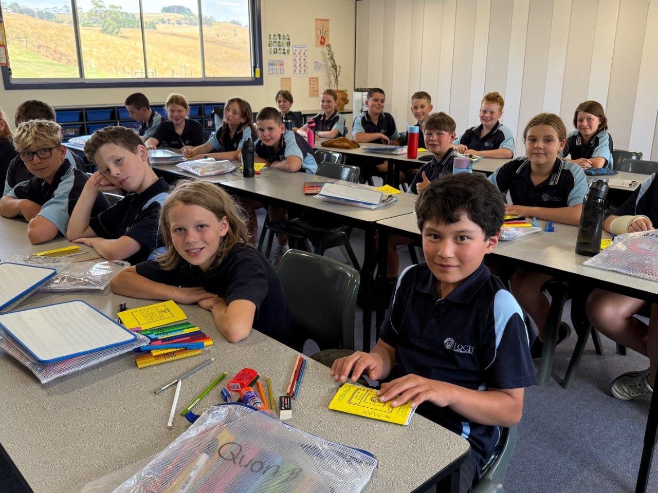 It was back to business at Loch Primary School for students in Year 5/6 on the first day last Wednesday.