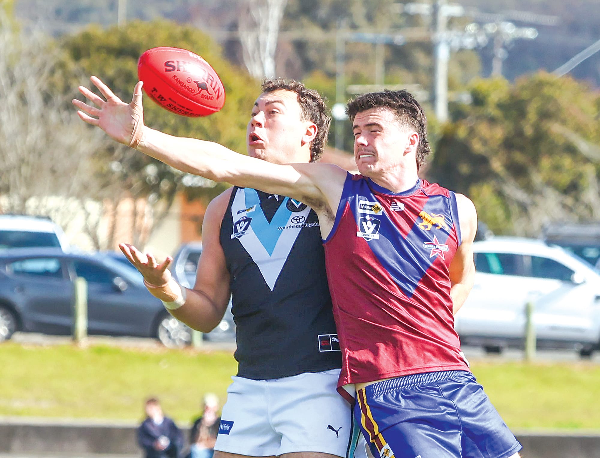 Brodie Mabilia of Wonthaggi controlled the stoppages throughout the day and played a key role in the Power’s big win.
