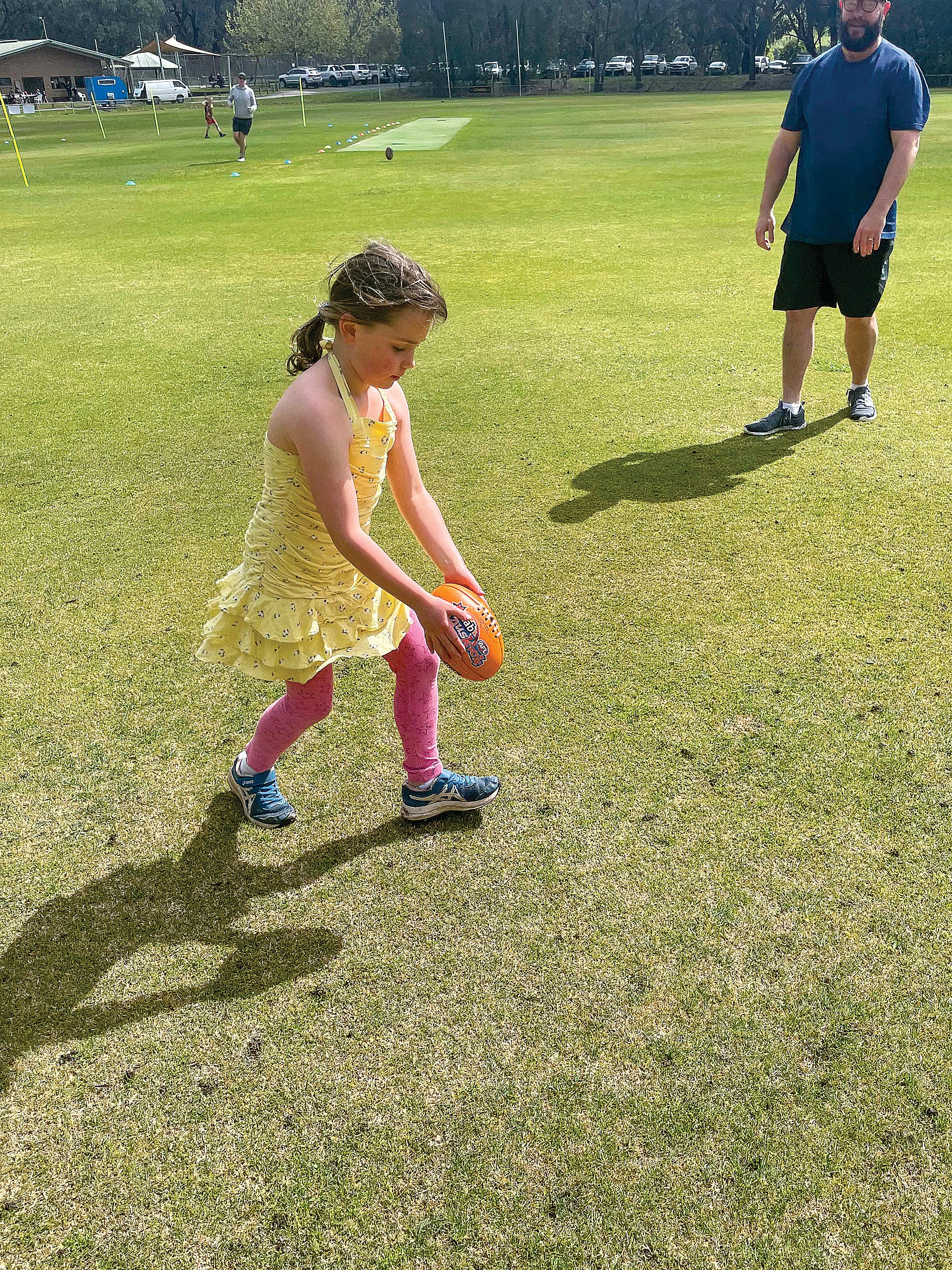 Alice Linehan lines up for goal.