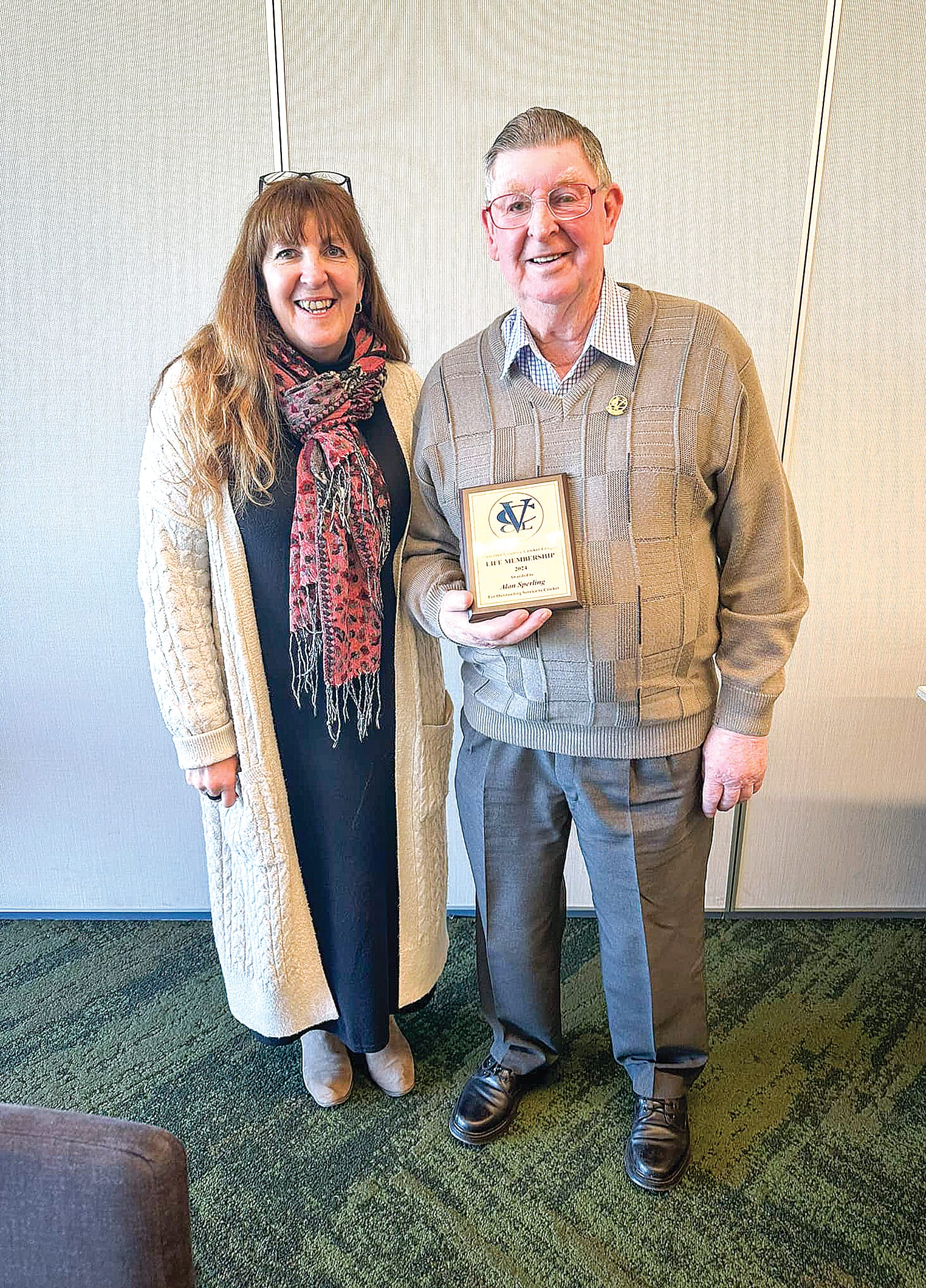 Victorian Country Cricket League honours Alan Sperling
