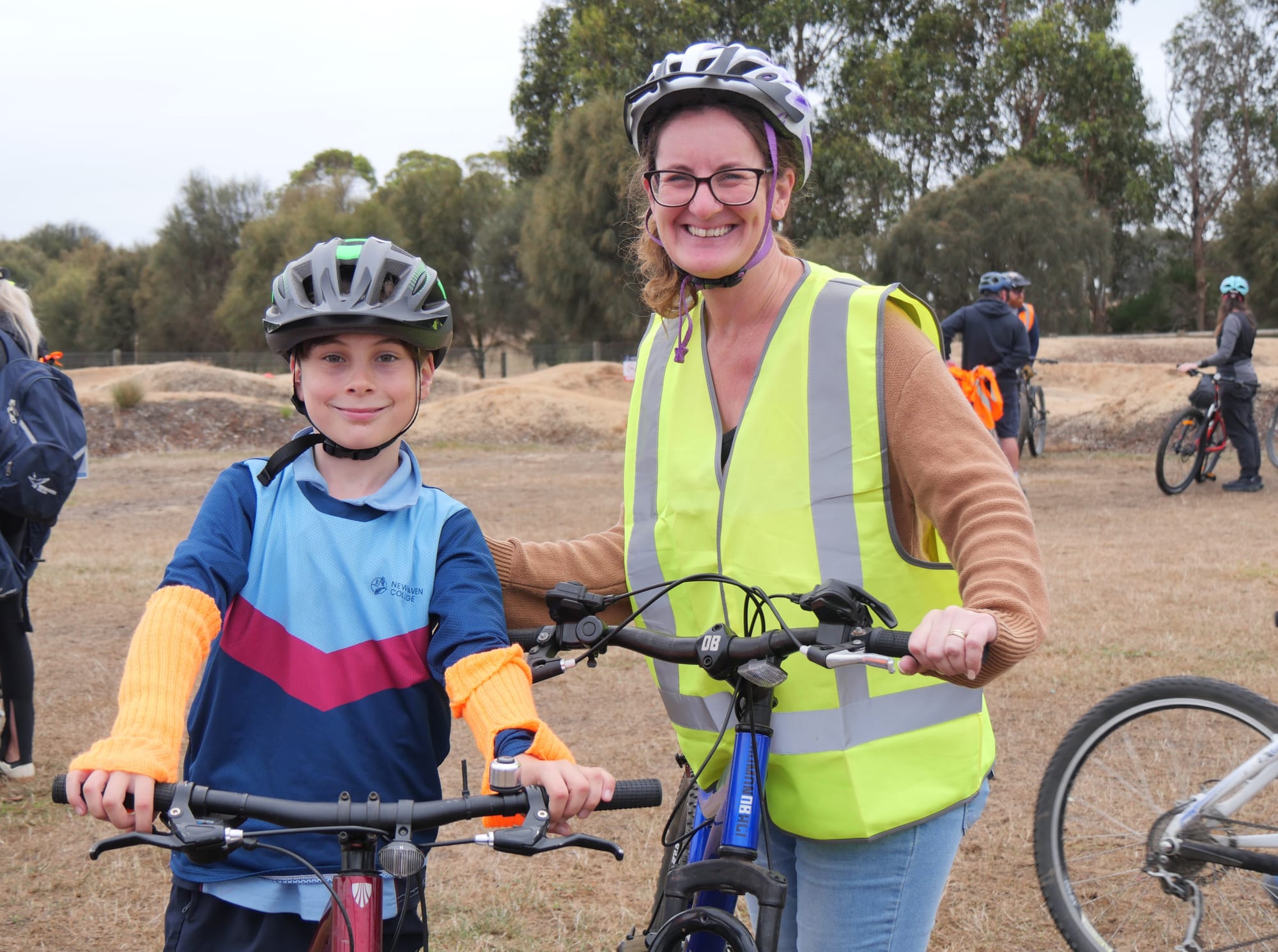 Newhaven College Year 4 student Ollie Armstrong and his mum Kirsty enjoyed the ride from Cape Woolamai. Ollie also wore a ‘splash of orange’ for Harmony Day.