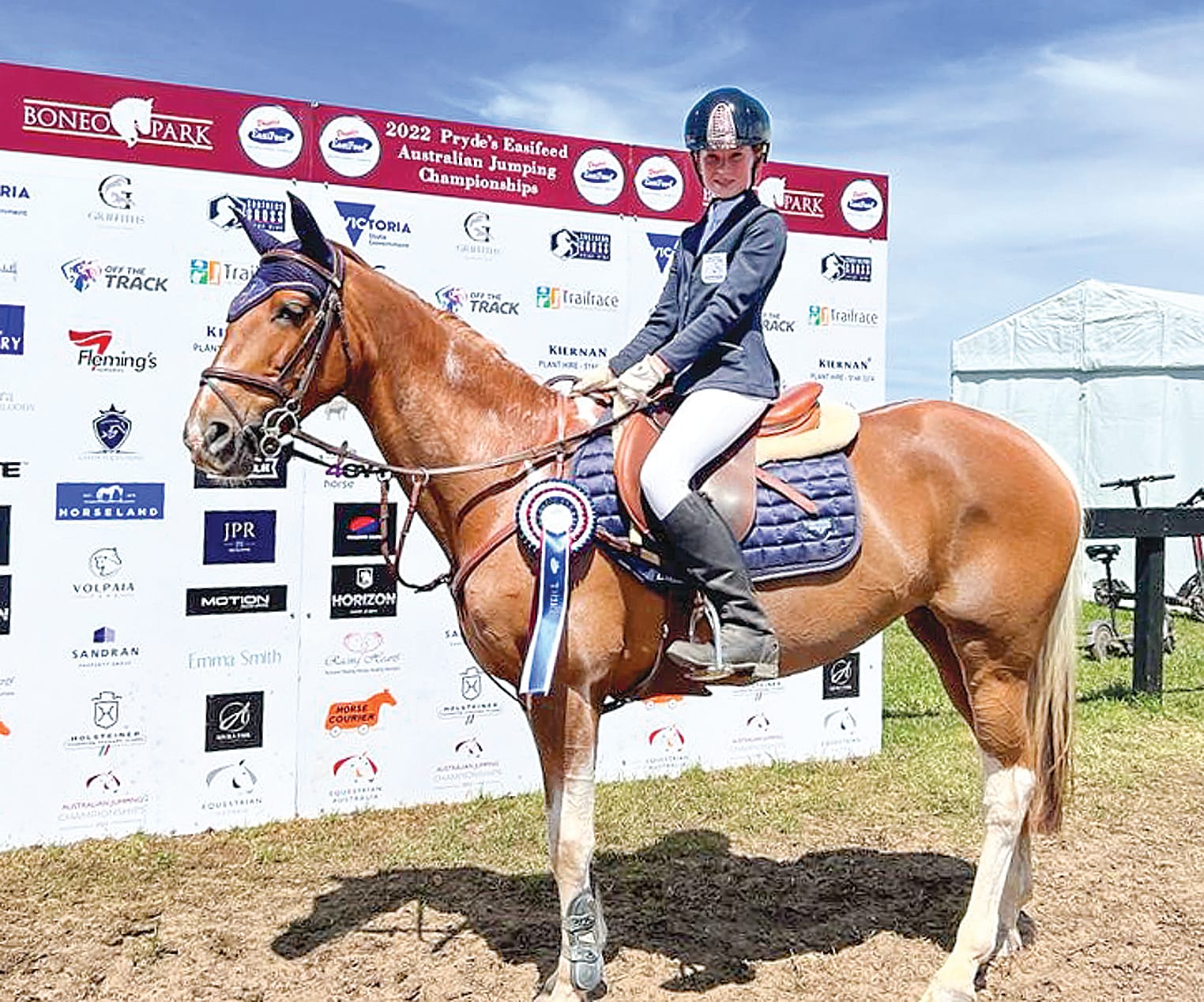 It was an incredible feat for the 11-year-old who has only been riding Xcella for four months.