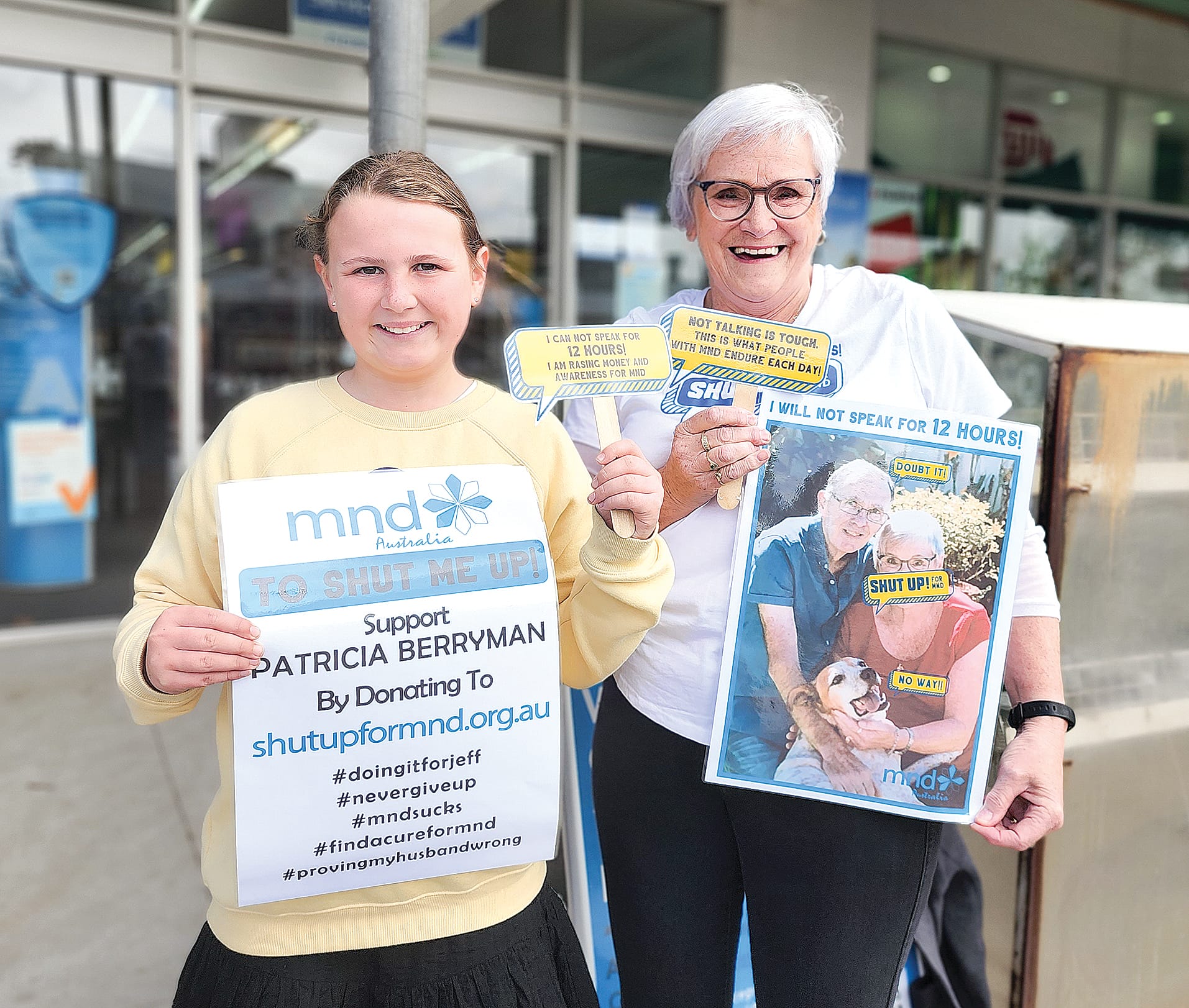 Shut up! And help raise money and funds for MND