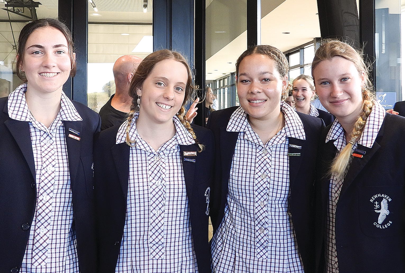 Year 12 Leaders Tess Papas, Trinity O’Keefe, Ciara Orr and Marli Carter.