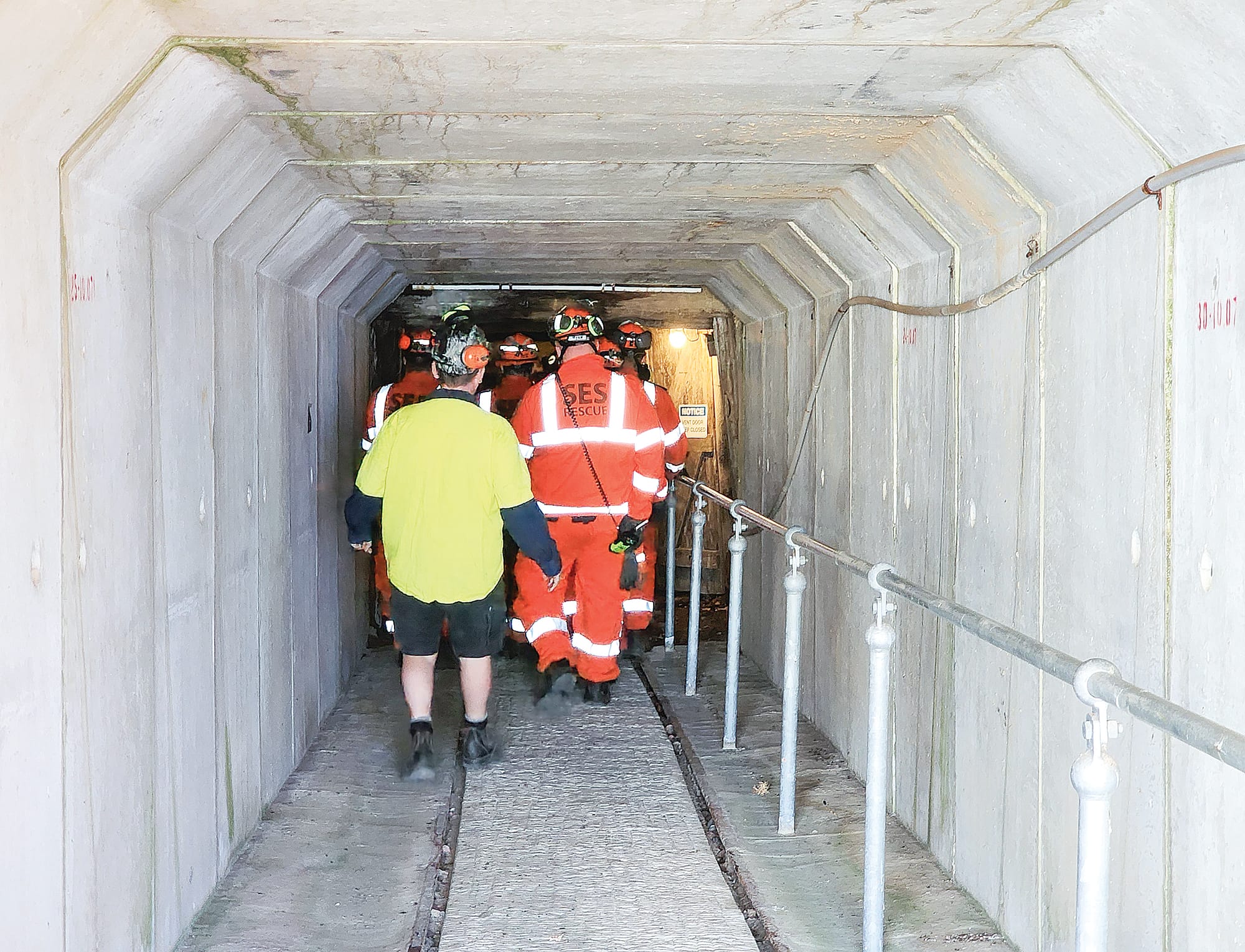 State Coal Mine volunteers also joined in the scenario, providing valuable insight regarding the underground layout.