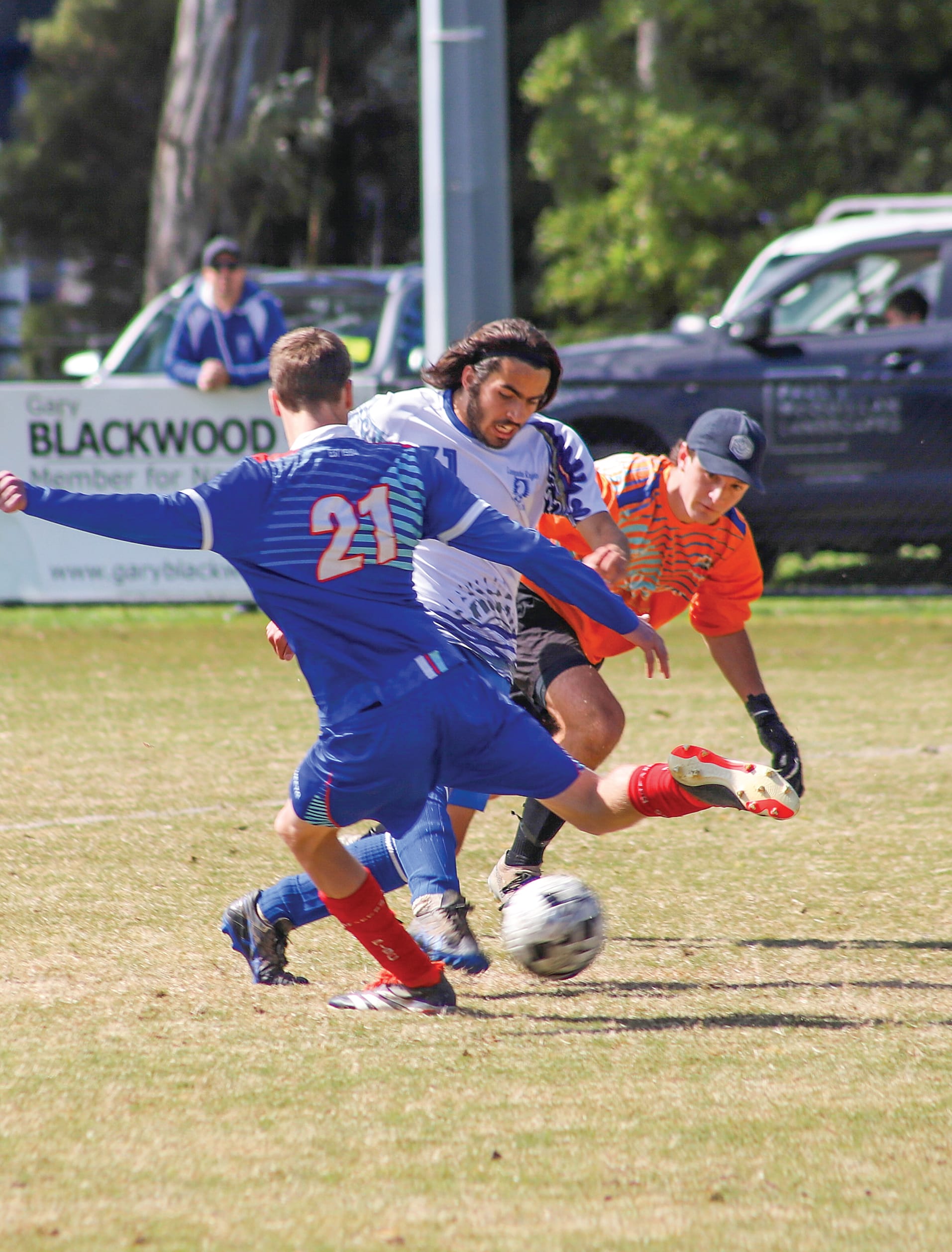 Leongatha U17s Striker DJ Miller scored a brace, securing the win for the Knights.