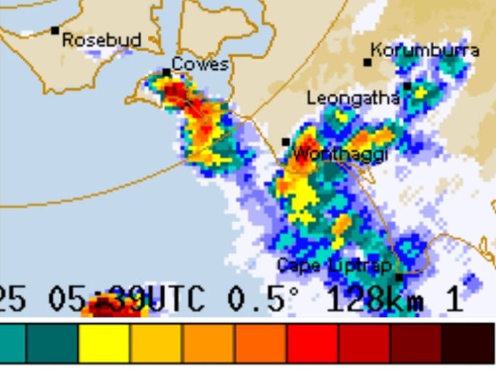 Hailstones and storm warning for Bass Coast and South Gippsland