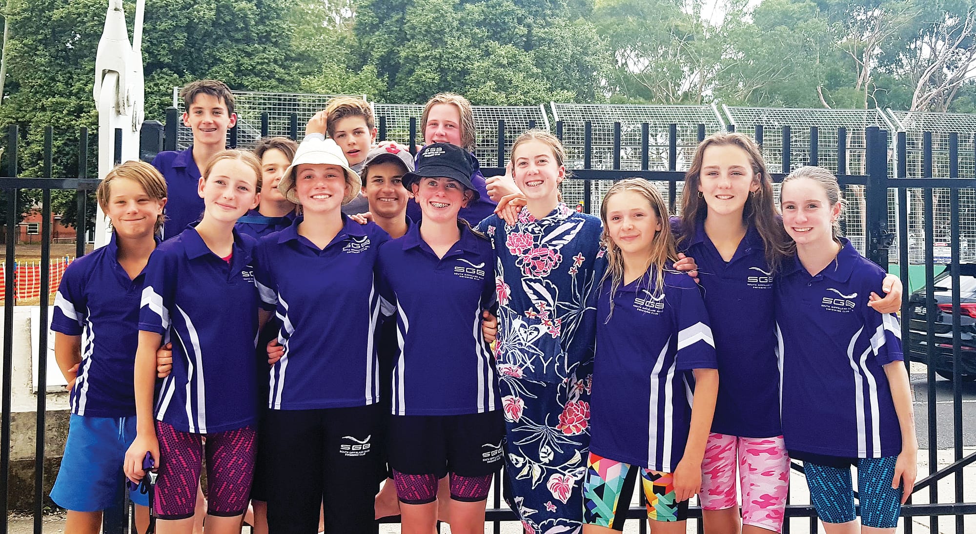 The afternoon swimmers put in a tremendous amount of effort at the All Juniors Countries Championship.