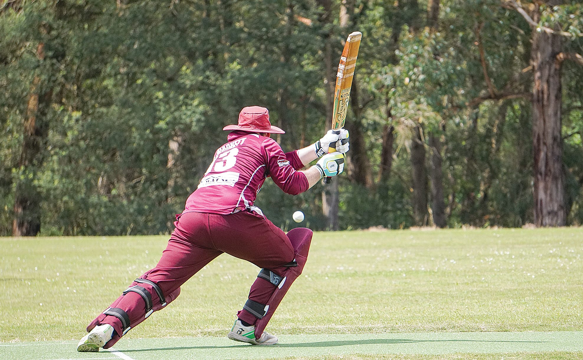 Nyora’s Jake Hackett scores a couple of runs with this well timed cover drive. Ns09_4323