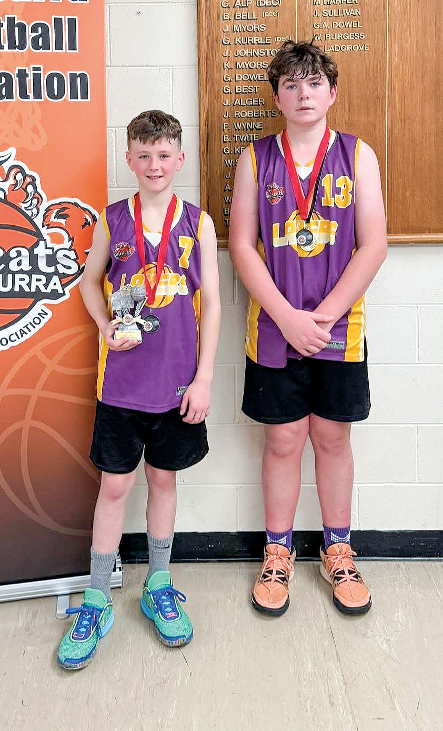Kye Fisher was the season MVP and Brax Byrnes was the grand final MVP in the U14 boys.