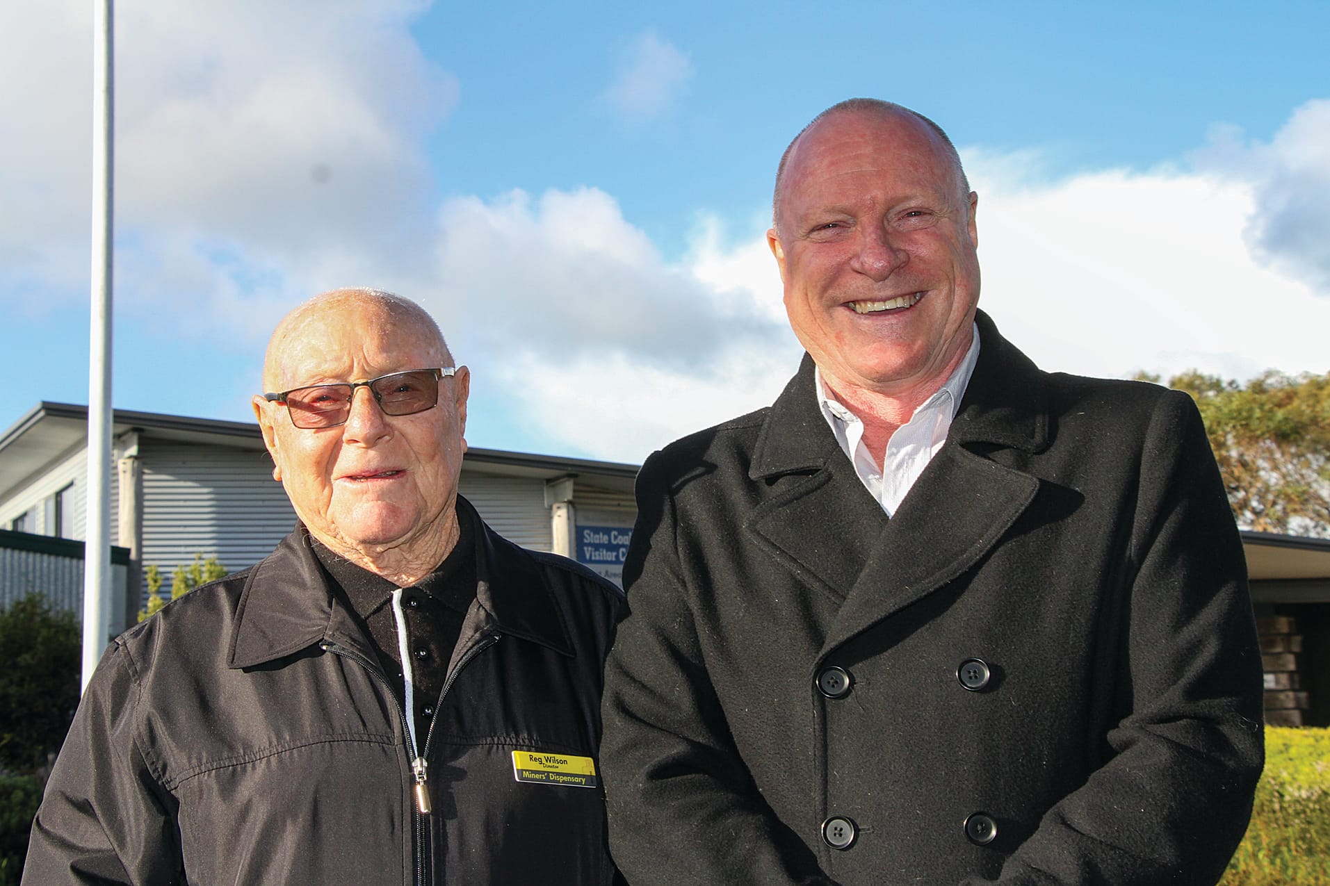 Coalminer Reg Wilson and son Garry (Moz) Wilson.