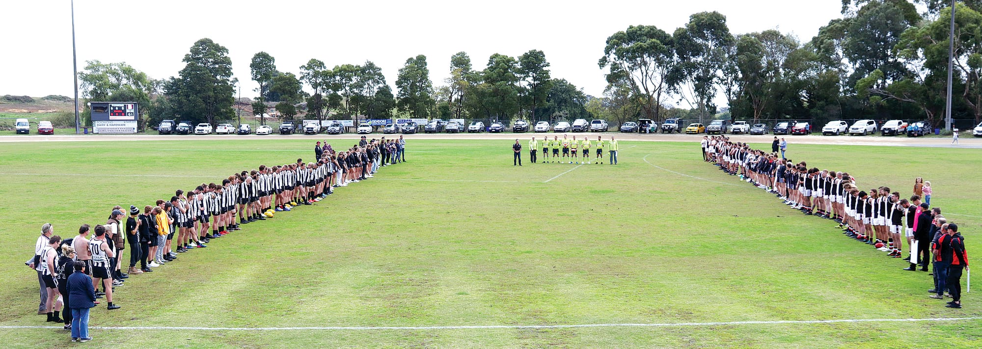 Poowong and Nyora football clubs square off as the first match of the season gets underway. 